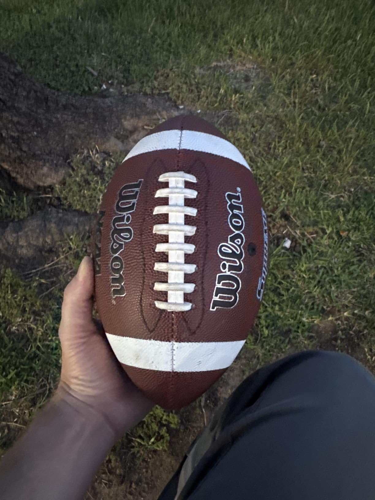 Wilson NCAA Supreme Composite Leather Football w/Pump & Tee - Junior Size, Brown customer photo 2