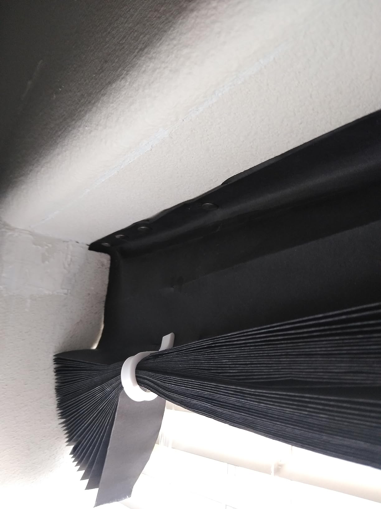 Redi Shade No Tools Original Blackout Pleated Paper Shade Black, 36