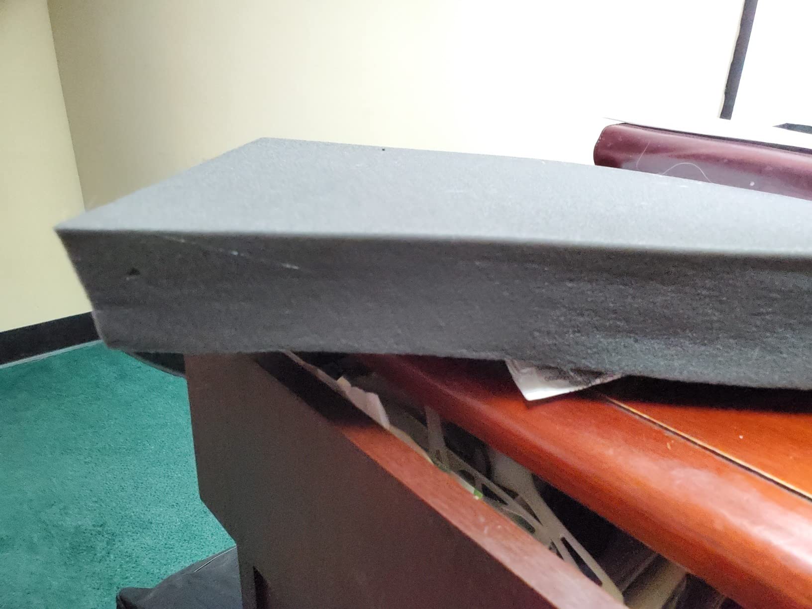 Stress Wedge Seat Cushion for Posture & Lower Back Pain Relief | Stress Wedge gently tilts the pelvis forward to improve posture, increase core stability, and ease lower back discomfort. customer photo 1