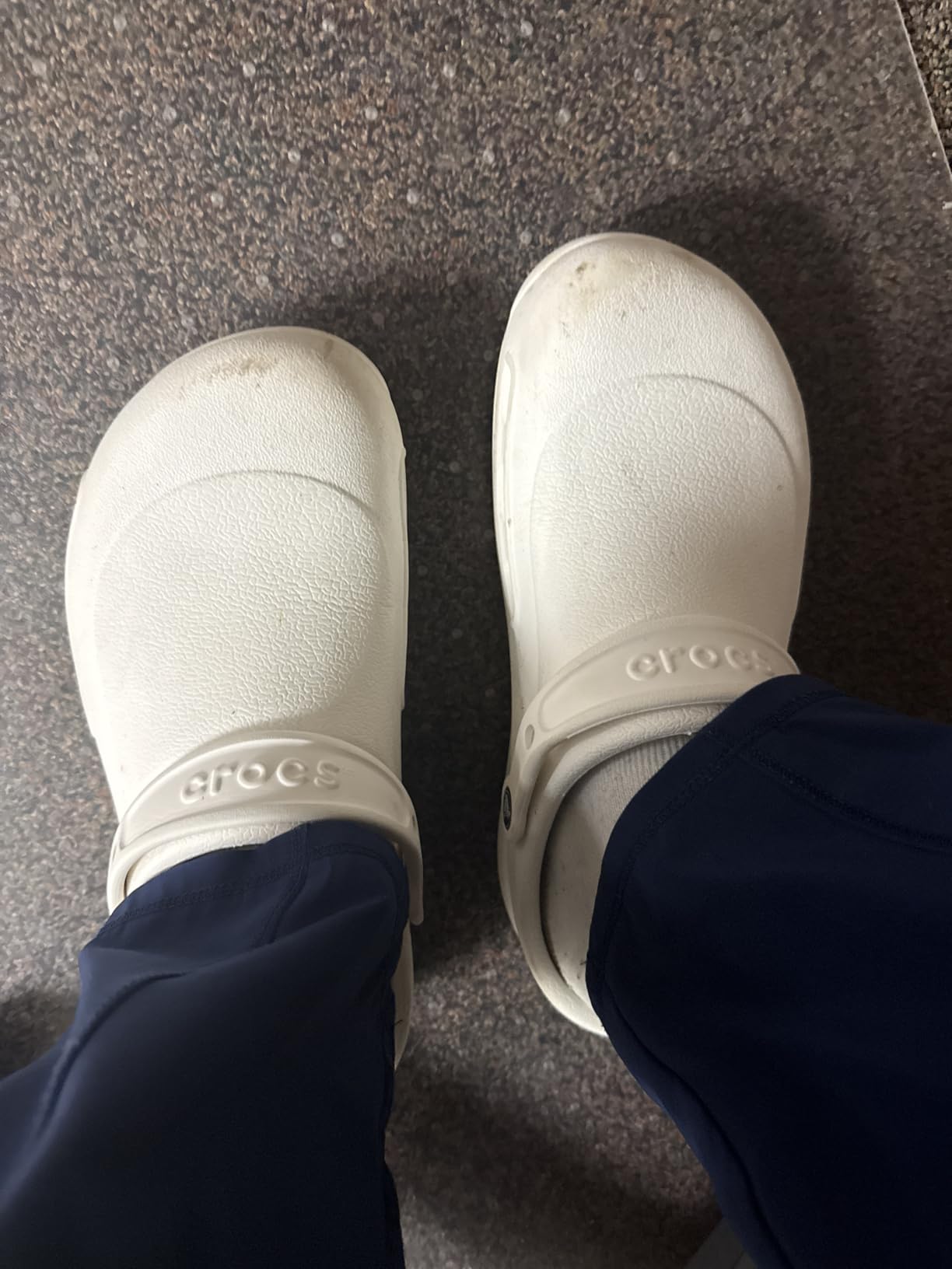Crocs Unisex-Adult Bistro Work Clogs | Enclosed Toe | Slip Resistant | All Day Comfort customer photo 2