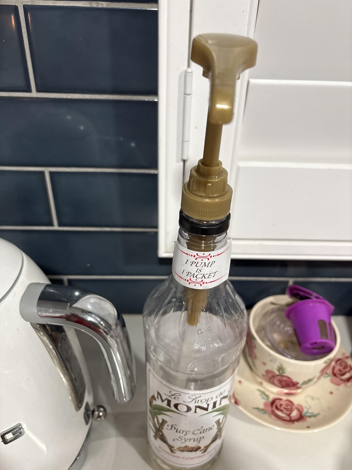Syrup Pump Compatible with Torani, DaVinci and Skinny (Set of 2) - fits bottles (25.4 oz-750ml) (Gold) customer photo 2