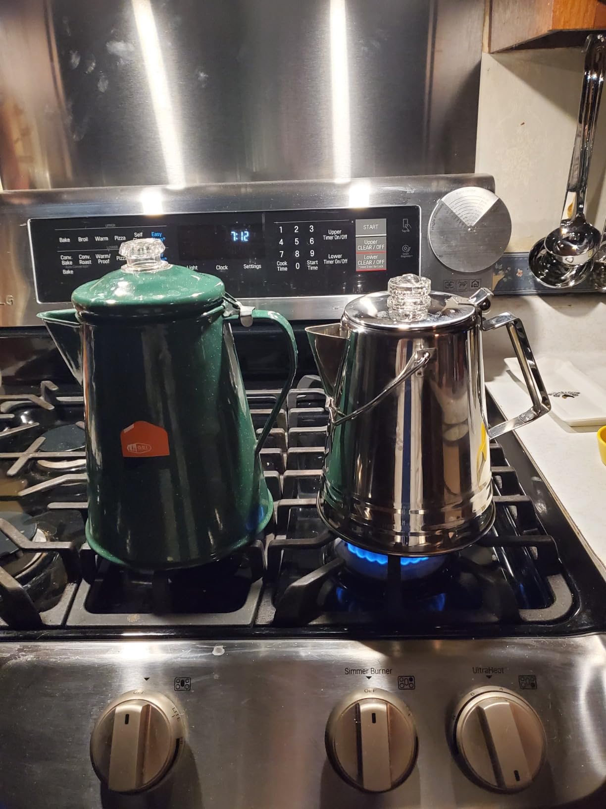 GSI Outdoors Percolator Coffee Pot I Glacier Stainless Steel Ultra-Rugged for Brewing Coffee Over Stove and Fire | Ideal for Group Camping, 14 Cup customer photo 2
