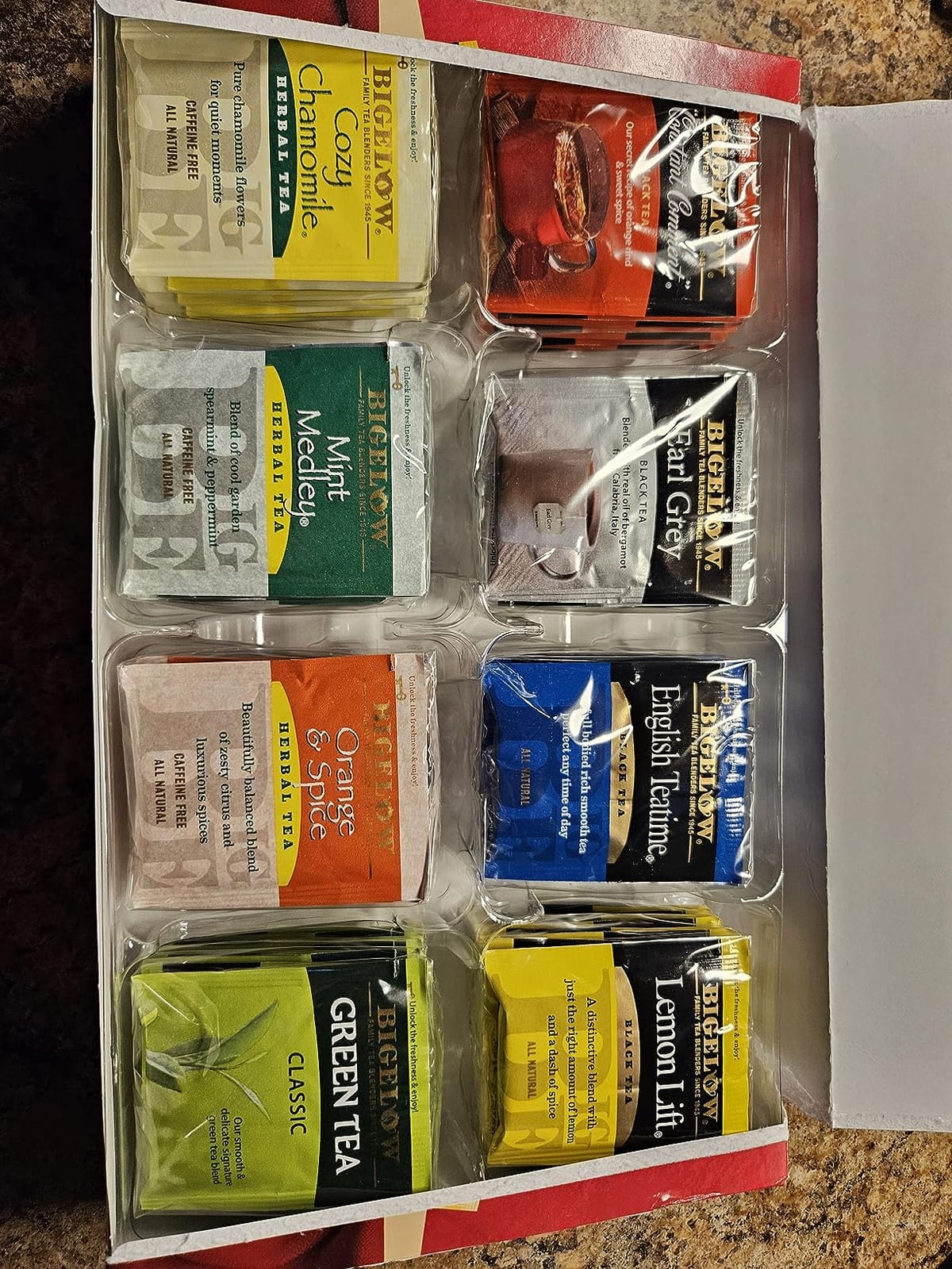 Bigelow Tea Collection, Variety Gift Box Sampler, 64 Tea Bags, (Pack of 1) customer photo 1