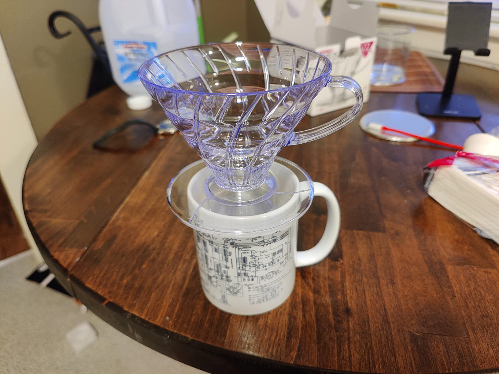 HARIO V60 Plastic Coffee Dripper, Size 02, Clear customer photo 2