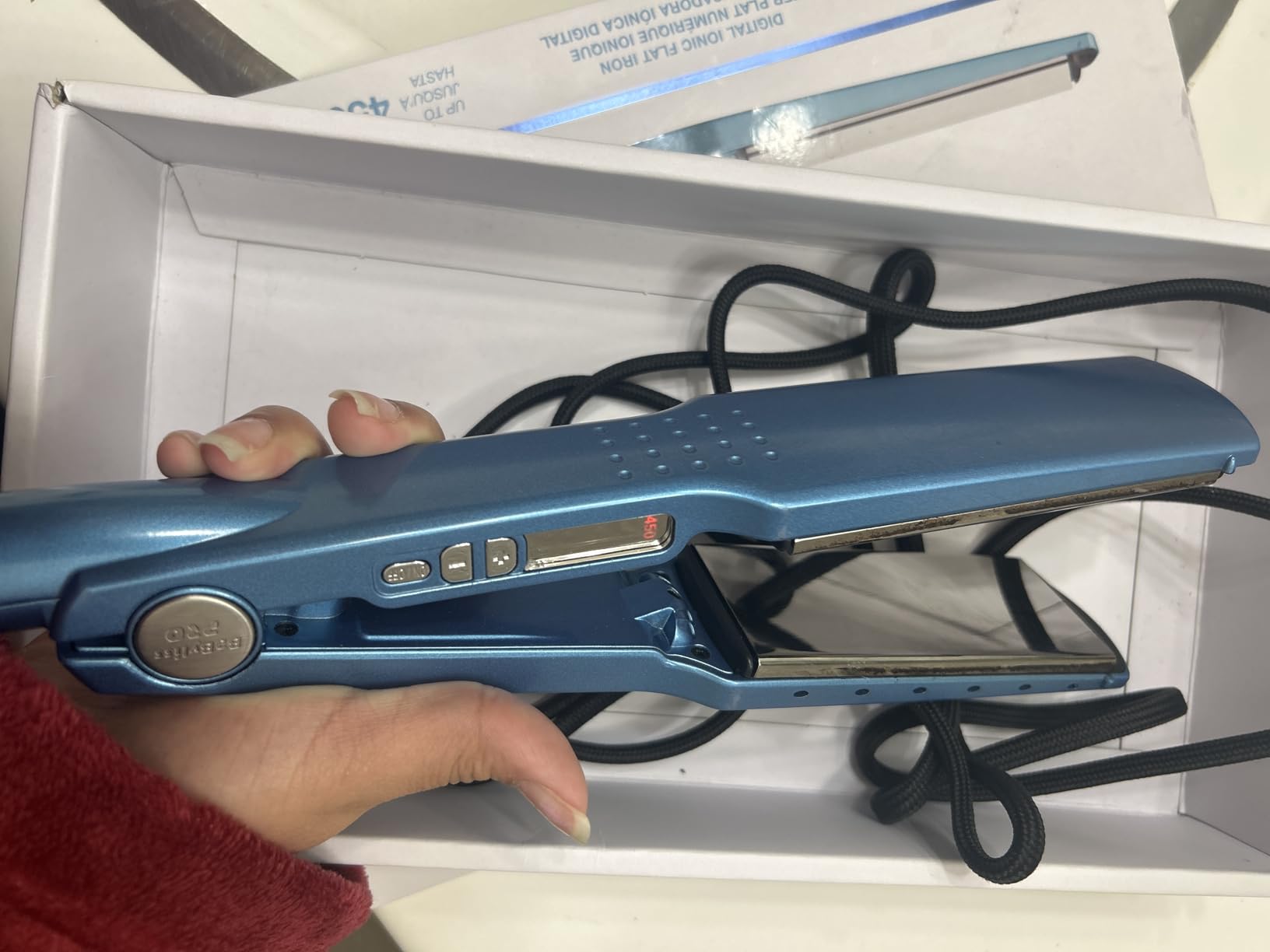 BabylissPRO Nano Titanium Ionic Hair Straightener, Professional Flat Iron for All Hair Types customer photo 2
