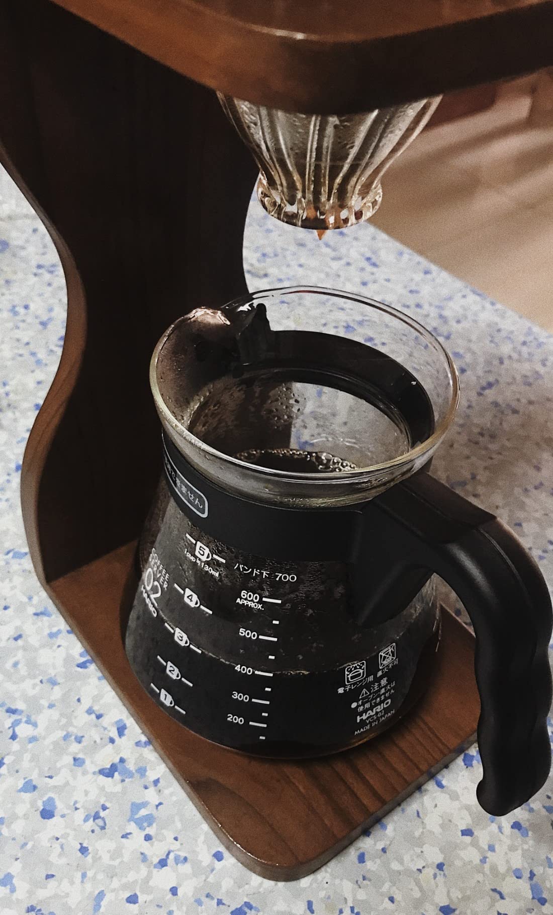 Hario V60 Glass Coffee Server, 1000ml, Black customer photo 2