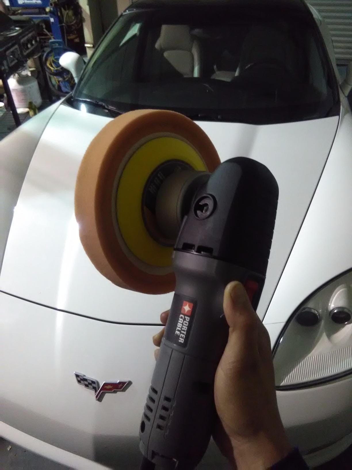 PORTER-CABLE Buffer Polisher, Car Polisher for Car Detaining, 6-Inch, Orbital, Variable Speed (7424XP) customer photo 1