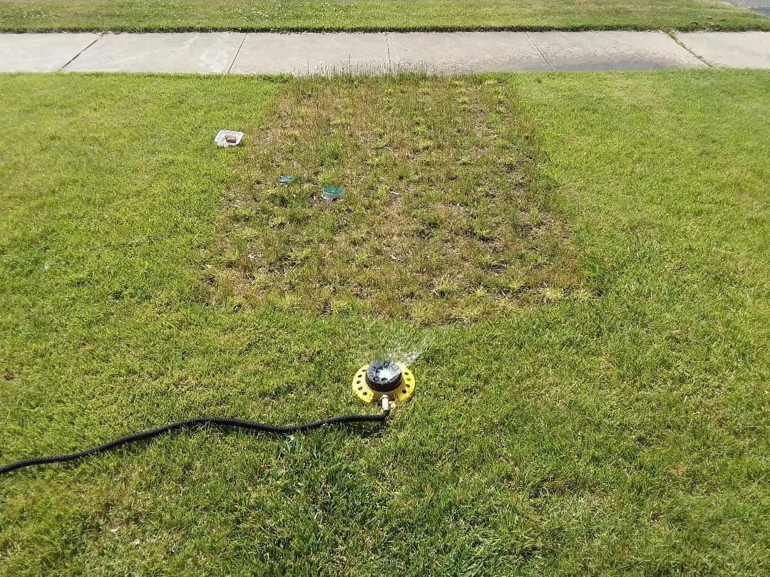 Dramm ColorStorm 15021 9-Pattern Premium Turret Sprinkler with Heavy-Duty Metal Base, Red customer photo 1