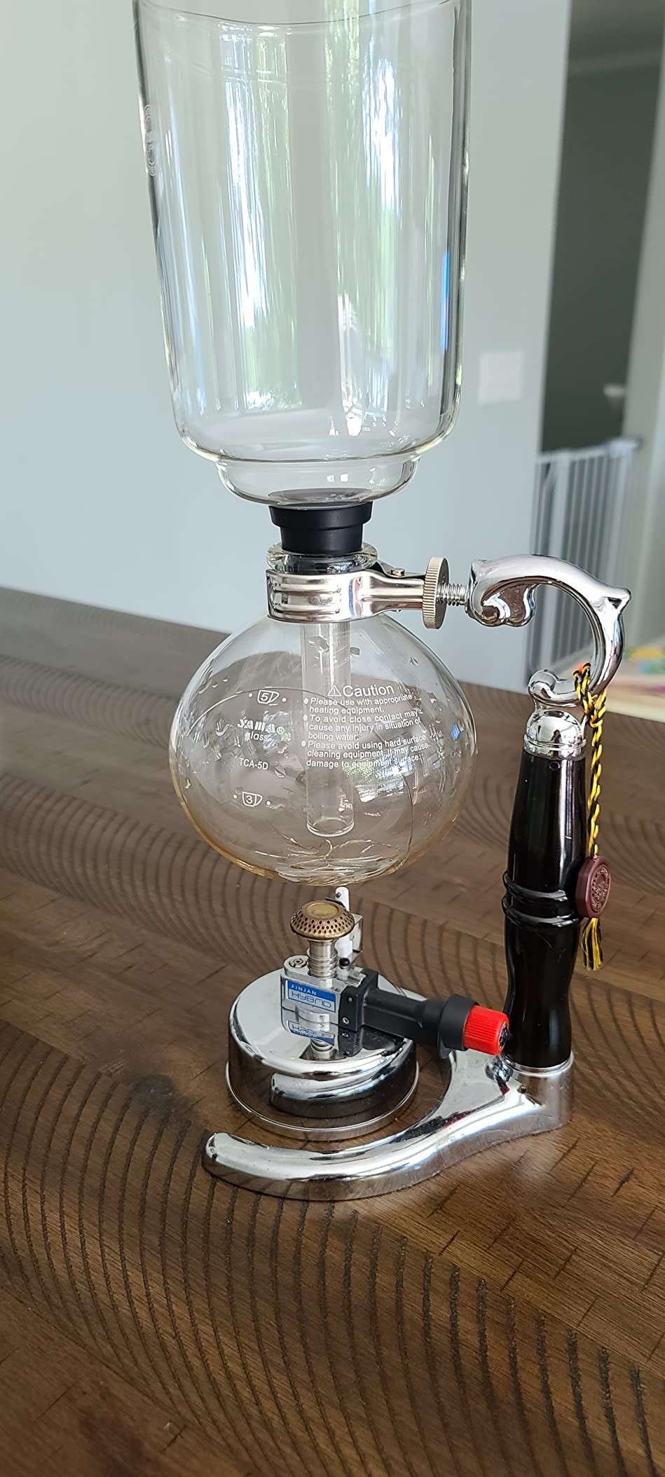 Yama Glass 5 Cup Tabletop Siphon (Syphon) (Alcohol Burner), 20-Ounce, Clear customer photo 2
