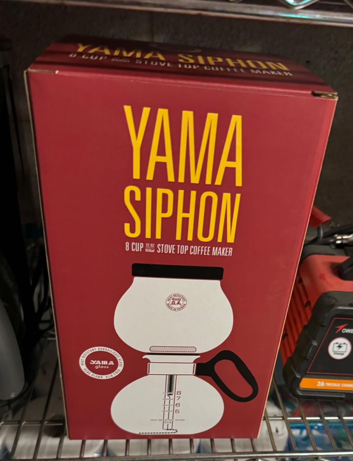 Yama Glass 8-Cup Stovetop Siphon Coffee Maker, 24 Oz Vacuum Brew, Heat-Resistant Borosilicate Glass customer photo 2