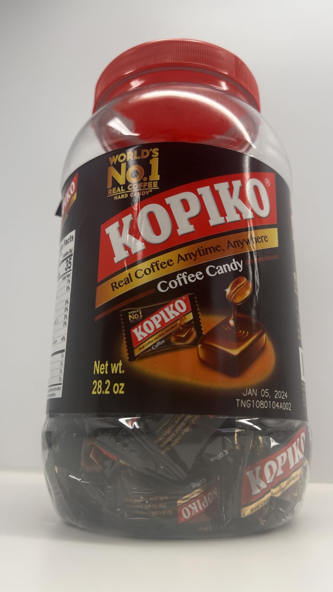 Kopiko Coffee Candy – Bold-Tasty Hard Candy from Indonesia with Real Coffee Extract – A Satisfying Boost for On-the-Go Energy (28.2oz Jar) customer photo 2