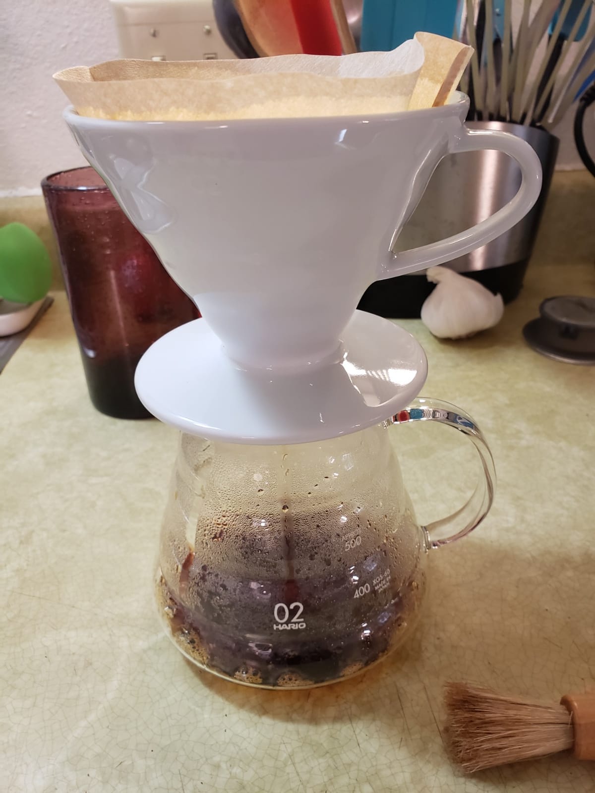 Hario V60 Ceramic Coffee Dripper, Size 02, Red customer photo 1