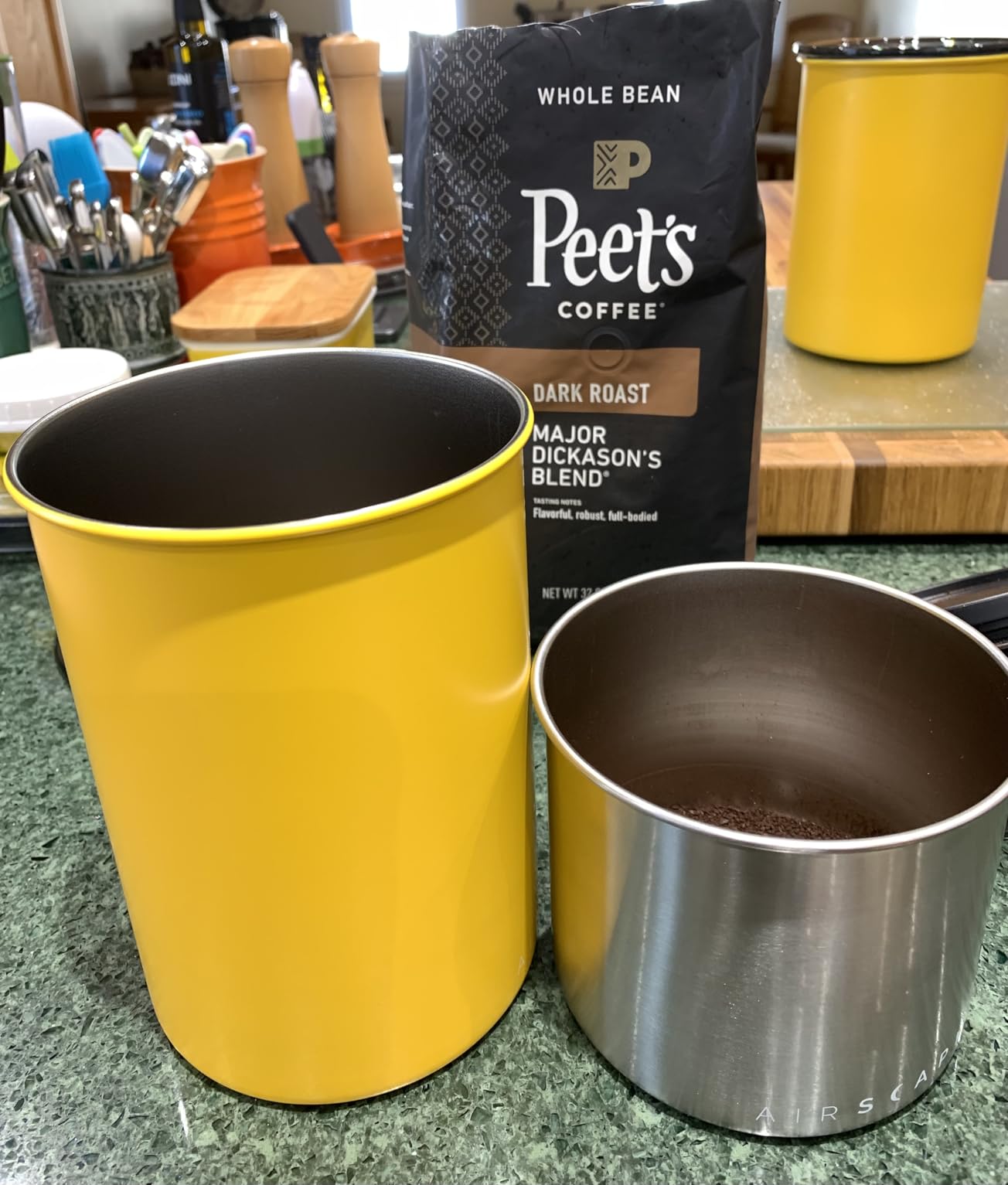 AirScape Planetary Design Stainless Steel Coffee Canister | Food Storage customer photo 1