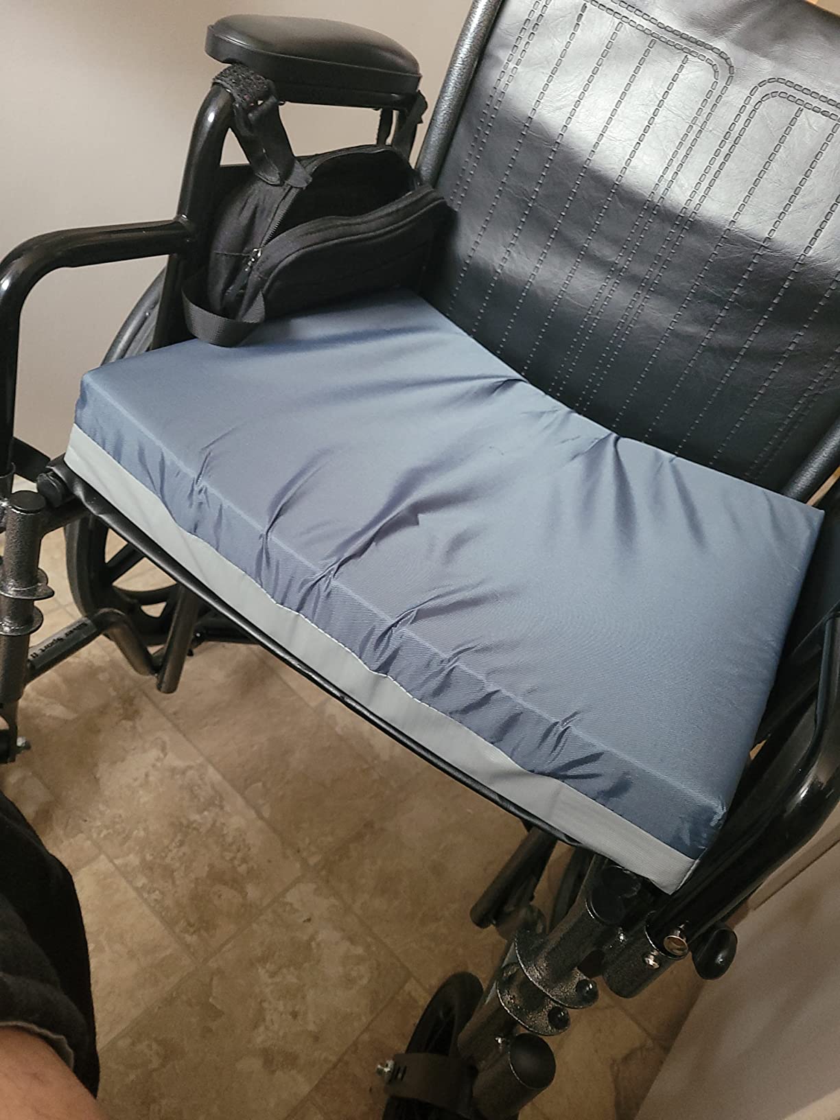 Drive Medical 14886 Skin Protection Gel Wheelchair Seat Cushion - Gel Wheelchair Seat Cushion Offers Skin Protection and Pressure Relief for Everyday Comfort and Positioning customer photo 1
