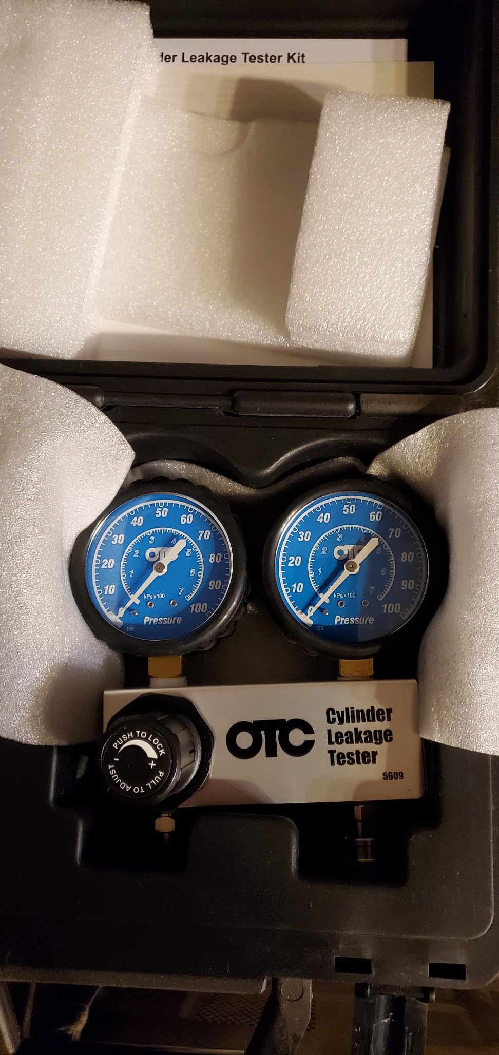 OTC 5609 Cylinder Leakage Tester Kit with Storage Case | Quickly Diagnose Internal Engine Problems like Bad Rings, Valves, and Leaking Head Gaskets customer photo 2