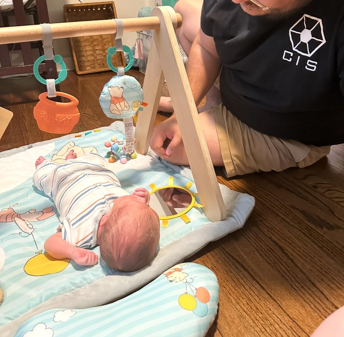 Bright Starts Disney Baby Finding Nemo Mr. Ray Ocean Lights & Music Gym, Ages Newborn + customer photo 2