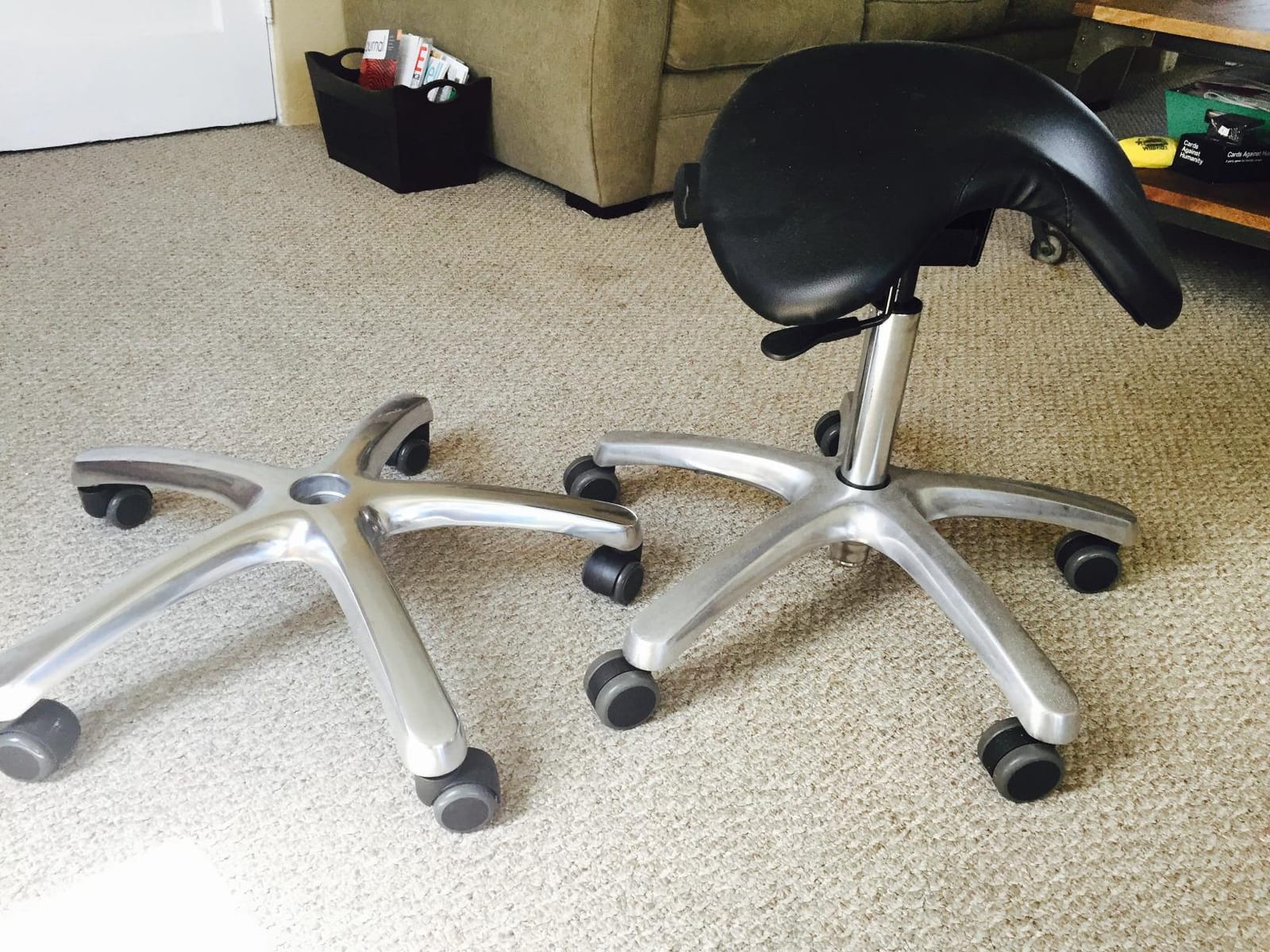 BetterPosture Saddle Chair - Multifunctional Ergonomic Back Posture Stool with Tilting Seat - Reduce Pressure on Lower Back and Improve Posture While Sitting customer photo 2