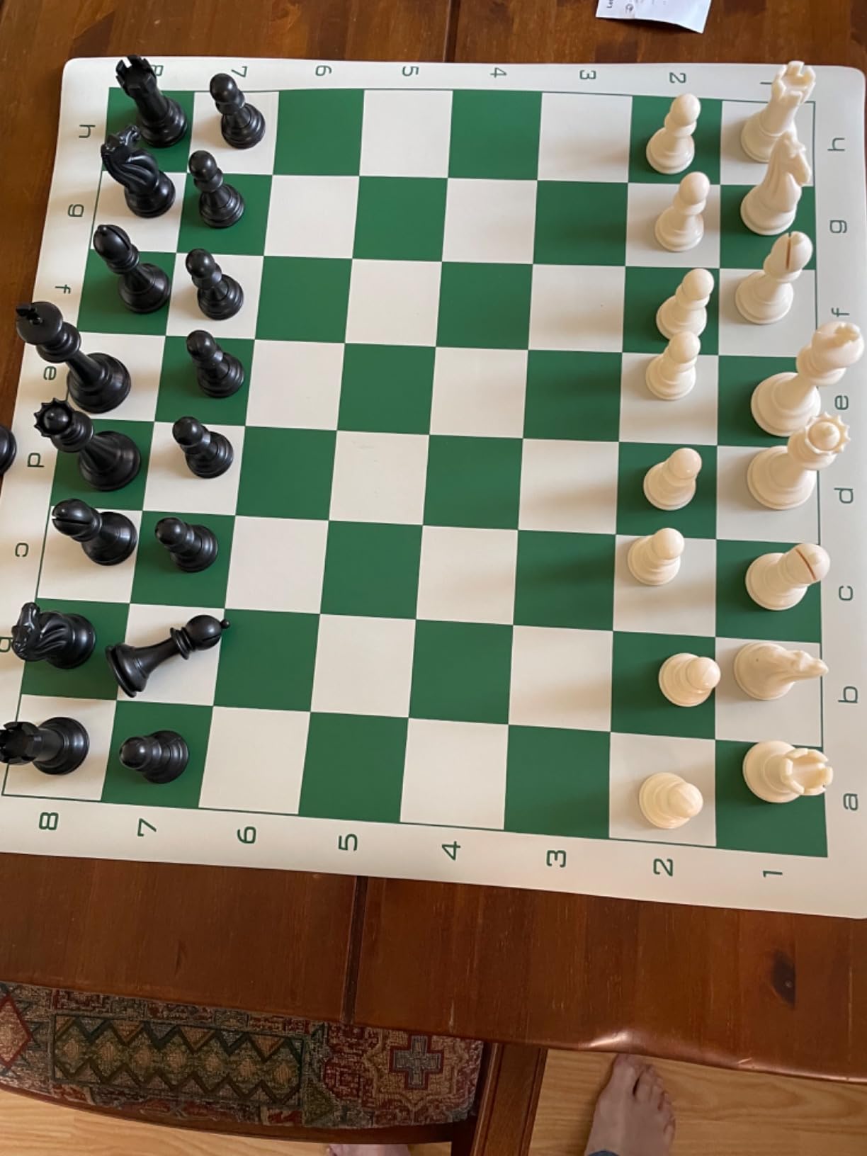 WE Games Chess Set - Tournament Style with 34 Pieces, Vinyl Roll-Up Board, Storage Bag & Equalizer Dice. Ideal for Adults customer photo 2