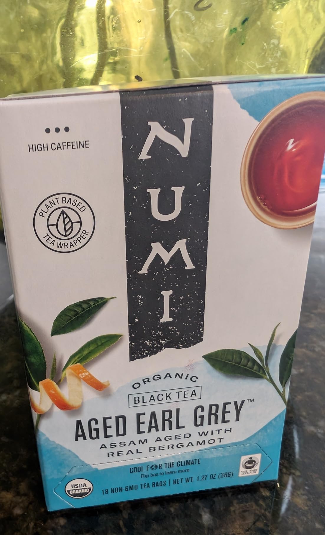 Numi Organic Aged Earl Grey Tea, 54 Black Tea Bags with Real Bergamot customer photo 2
