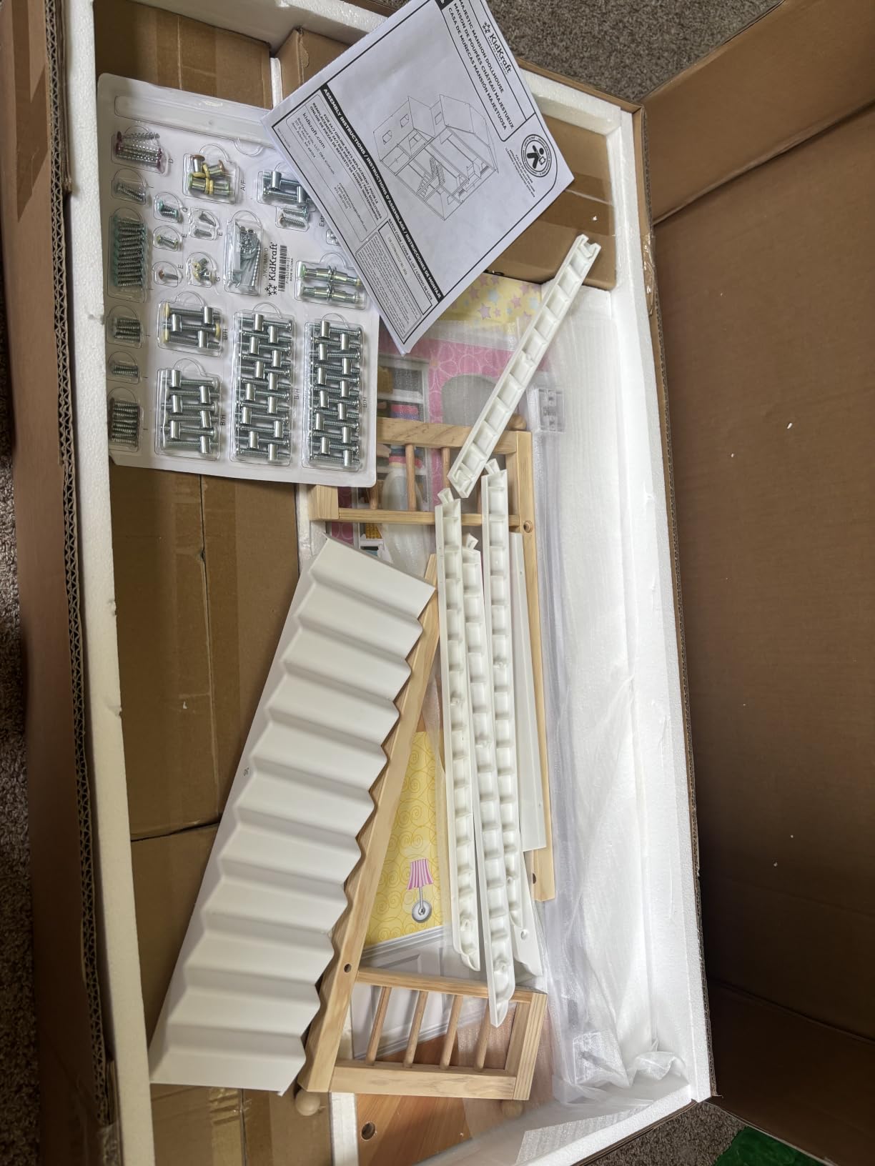 KidKraft Majestic Mansion Wooden Dollhouse with 34 Pieces, Working Elevator | 4 Feet Tall, Garage, 4 Floors, 8 Rooms, Attic Nursery, For Dolls Up to 12 Inches, Gift for Ages 3+ customer photo 1