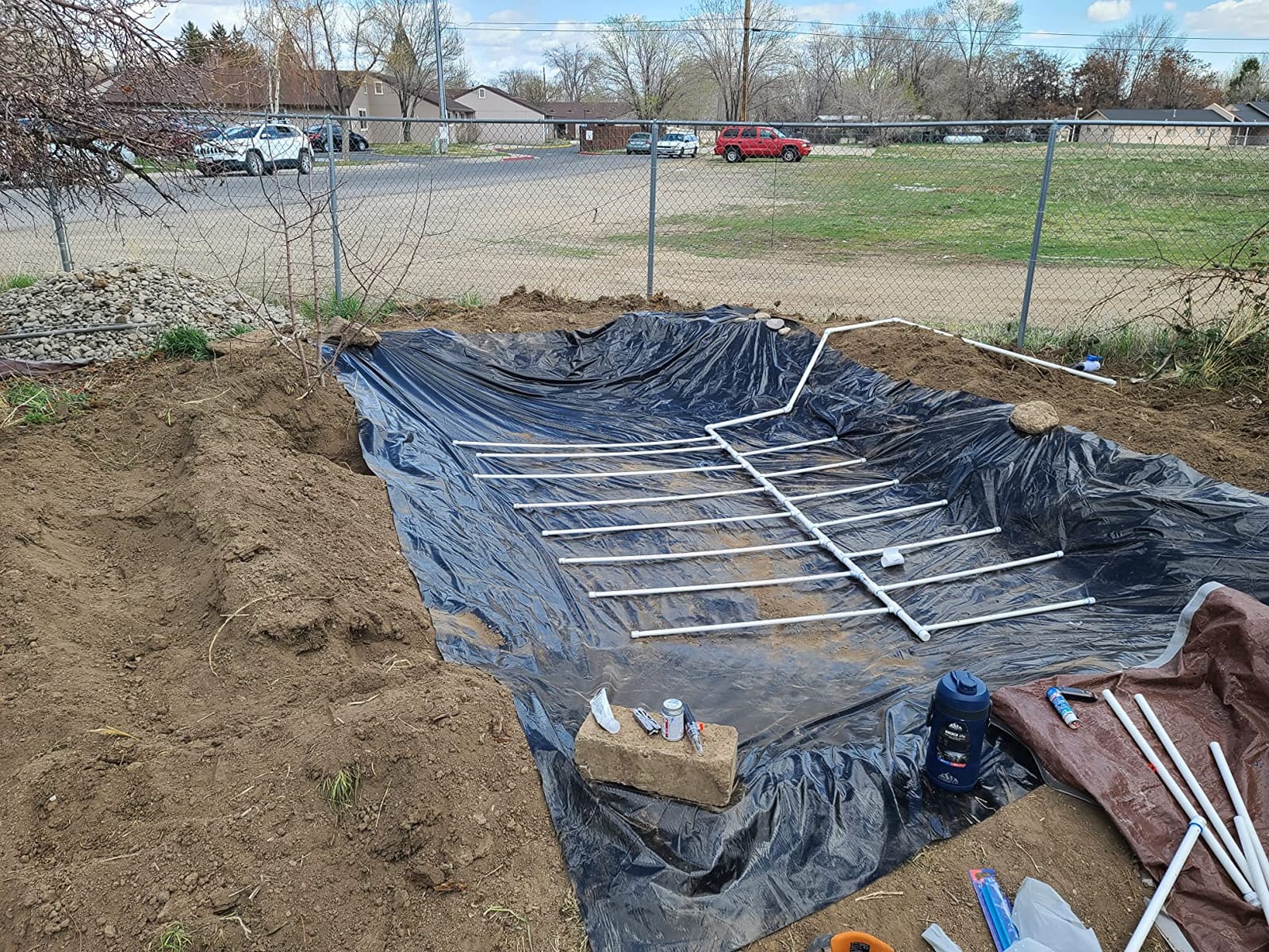 TotalPond 13 x 20 ft. PVC Pond Liner, For Ponds up to 1600 Gallons, 14.5 mil, Flexible and Easy to Install, Durable and Strong Reinforced Mesh Weave, UV and Tear Resistant customer photo 1