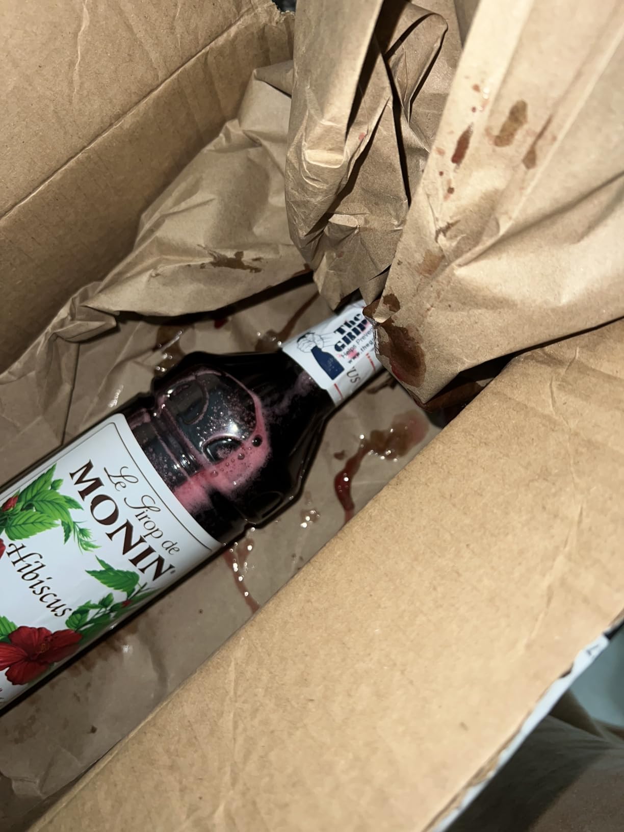 Monin Hibiscus Syrup for Drinks - 1 liter / 33.8 fl oz | Hibiscus Syrup Flavoring for Cocktails, Mocktails, Lemonade, Iced Teas, Sodas, & More, Kosher, Gluten Free, Non-GMO customer photo 2
