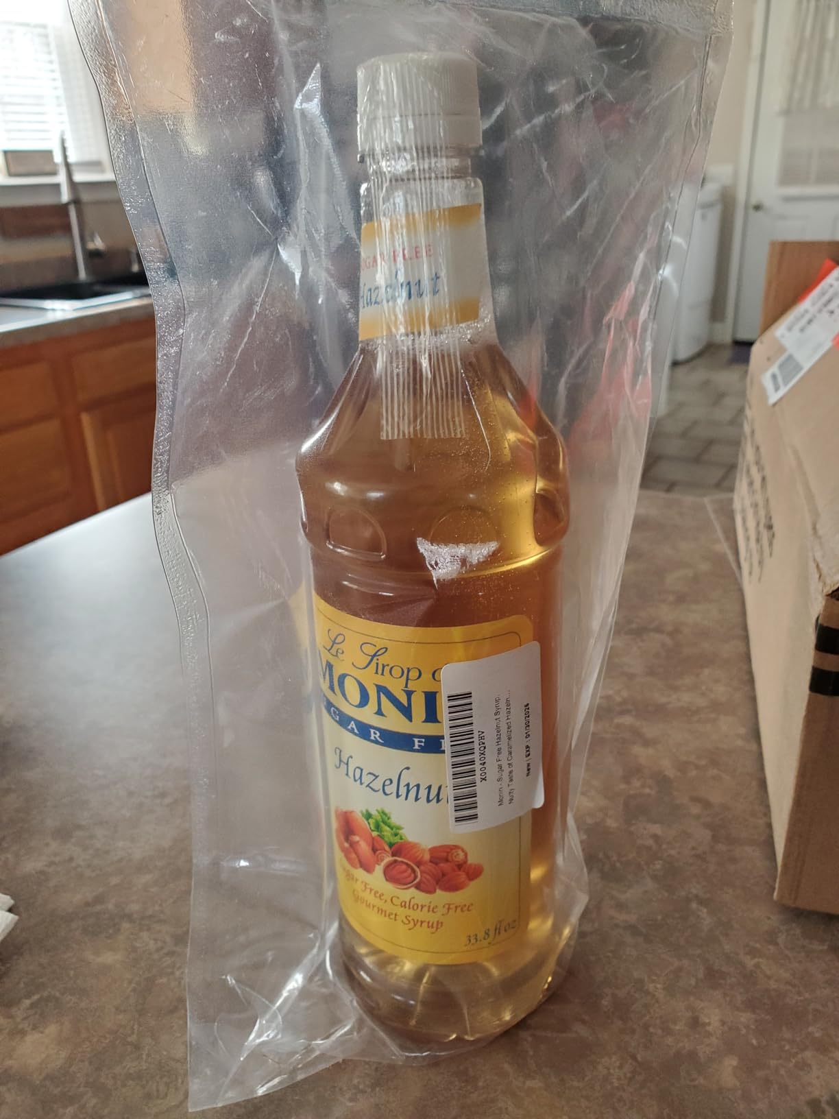 Monin Sugar Free Hazelnut Syrup, 1 Liter, Non-GMO, Gluten-Free customer photo 1
