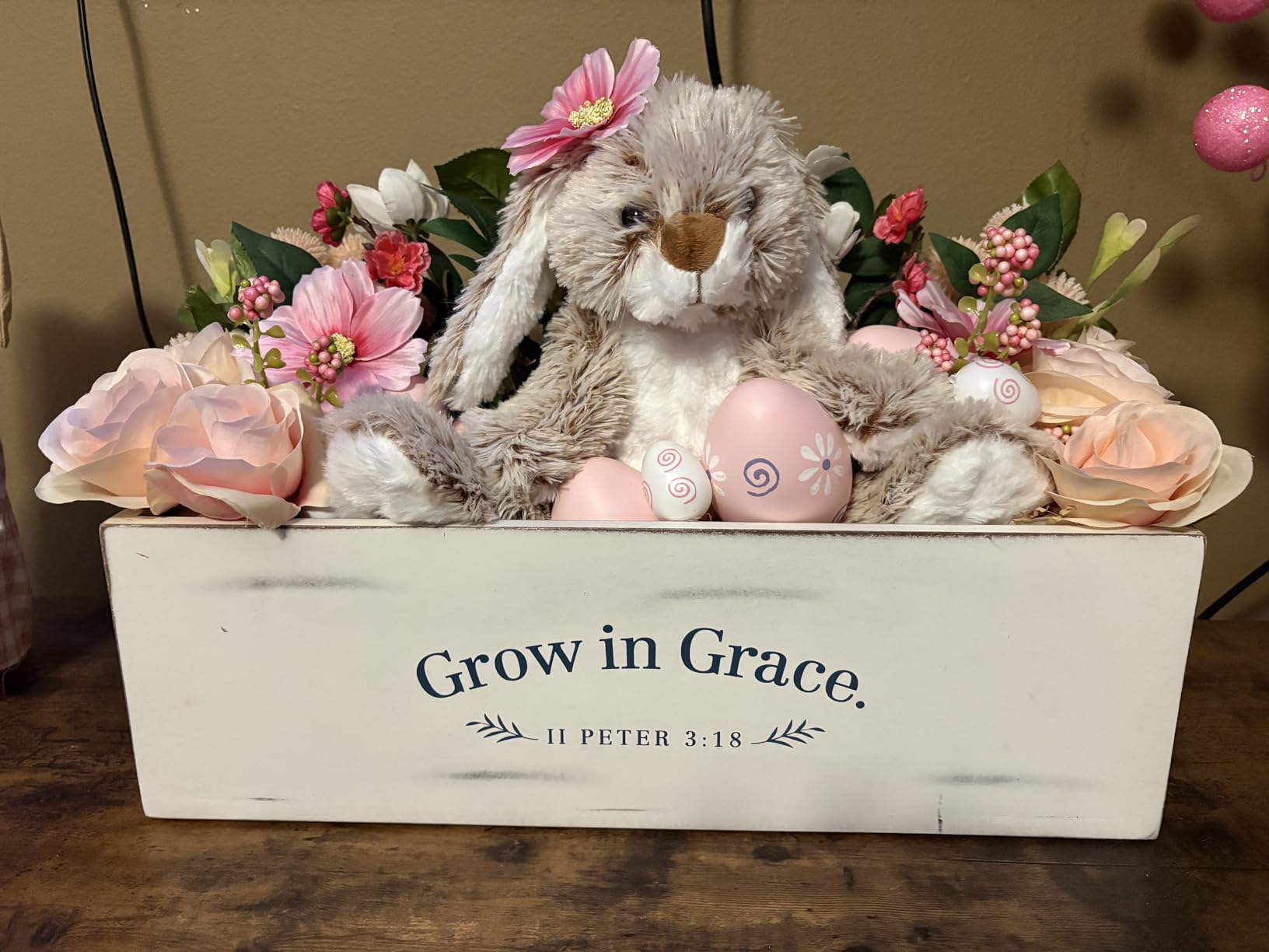 Melissa & Doug Burrow Bunny Stuffed Animal Plushie with Big Feet, Floppy Ears & Fluffy Tail customer photo 2