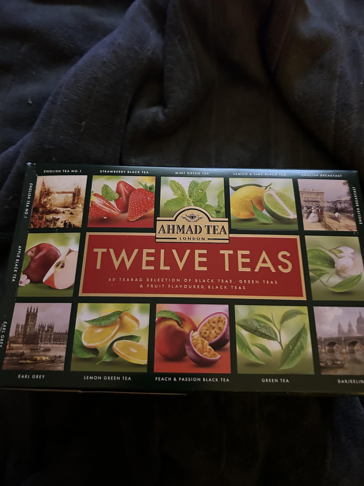 Ahmad Tea Variety Gift Box, 60 Foil Enveloped Teabags, Twelve Teas customer photo 1