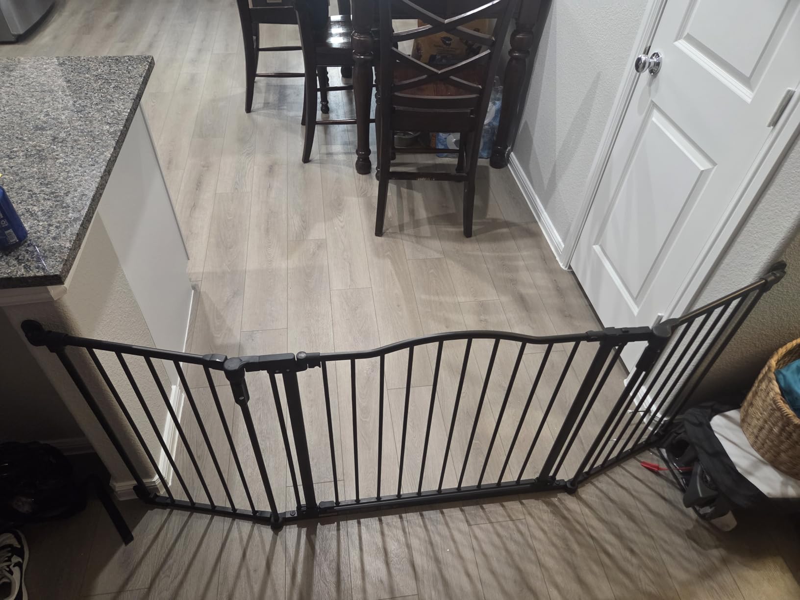 Toddleroo by North States - Deluxe Decor Safety Gate: Hardware Mounted Extra Wide Metal Baby Gate - Adjustable Child Gate - 38.3 to 72 Inches Wide - 30 Inches Tall - Matte Bronze customer photo 2