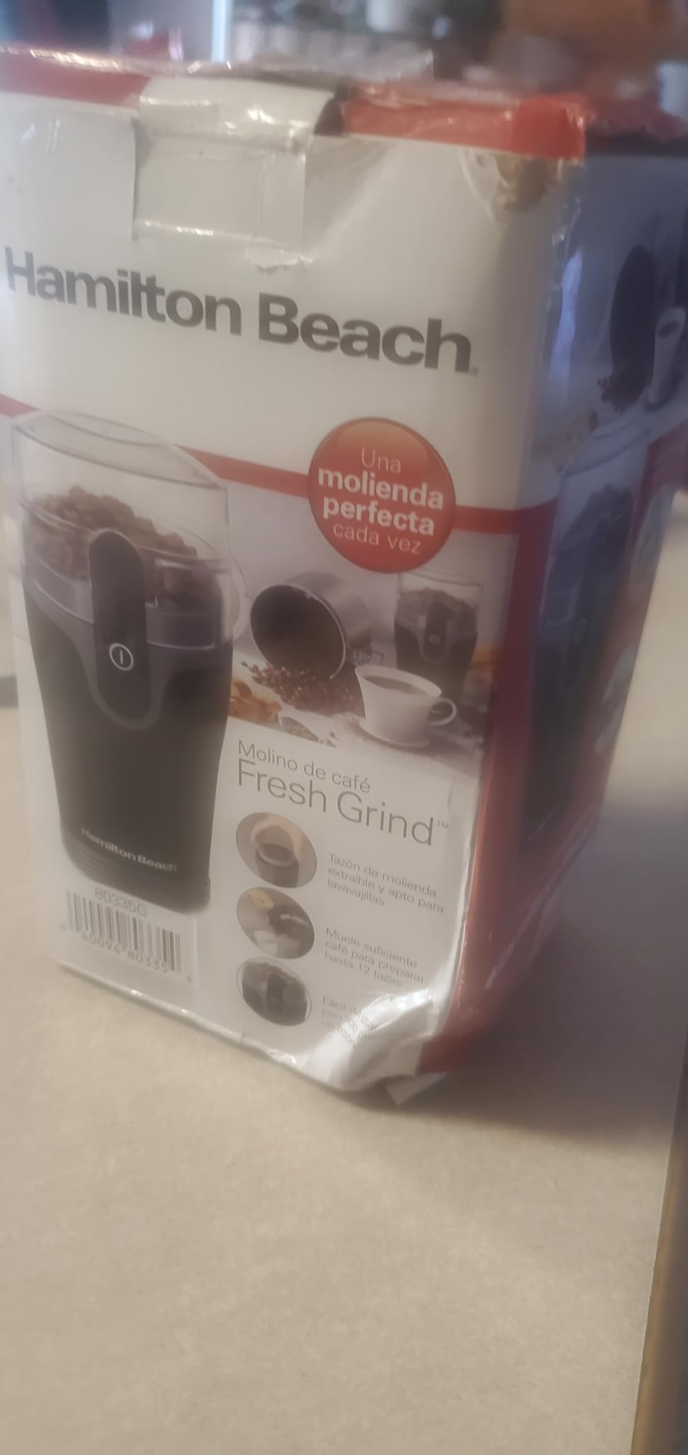 Hamilton Beach Fresh Grind Electric Coffee Grinder For Up To 12 Cups | Grinds Coffee Beans, Spices & More | Stainless Steel Blades | Easy-Clean Removable Chamber | Black | 80335RG customer photo 1