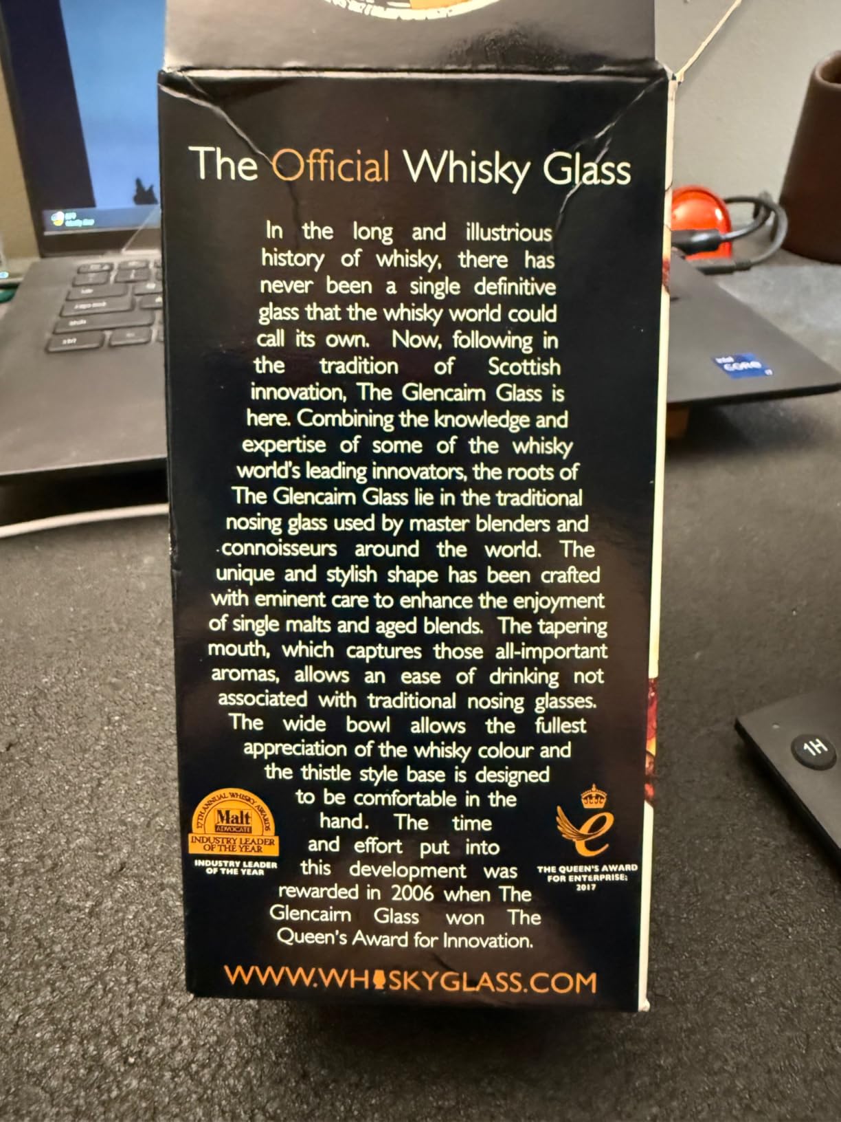 GLENCAIRN Whiskey Glass, Gift Set of 2 in Twin Carton | Glencairn Official Whisky Glass customer photo 1