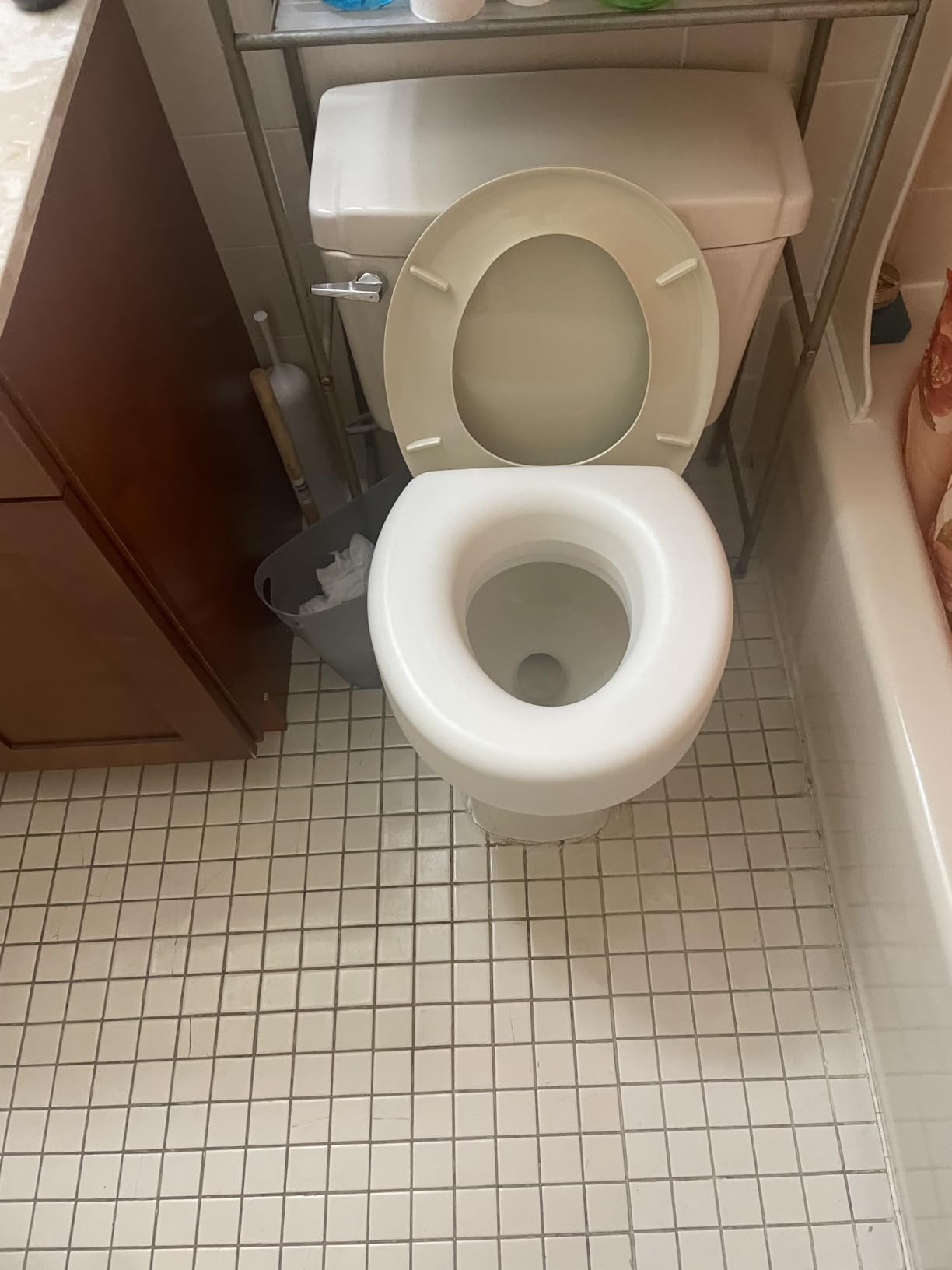 AquaSense 4-Inch Portable Toilet Seat Riser, Elevated Seat for Seniors | Elevated Seat Offers Easy Installation and Sturdy, Non-Skid Design for Round Toilets at Home or Away customer photo 2