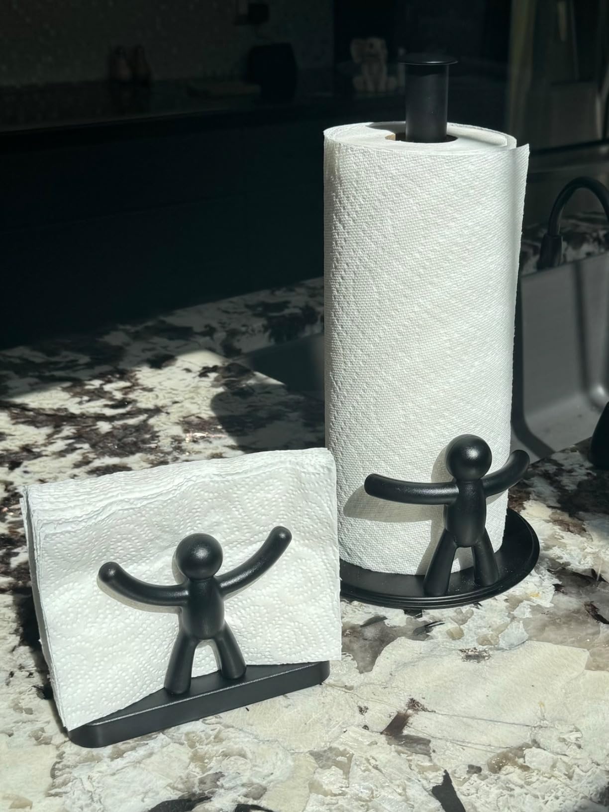 Umbra Buddy Paper Napkin Holder, Family-Friendly, Black customer photo 2