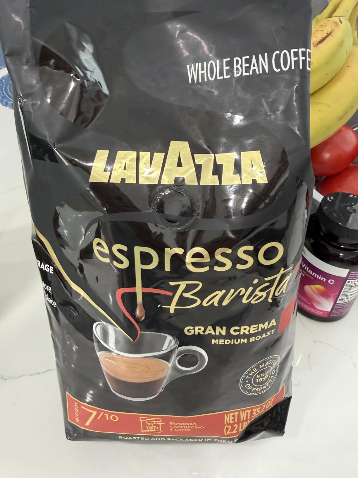 Lavazza Espresso Barista Gran Crema Whole Bean Coffee Blend, Medium Espresso Roast, Oz Bag (Packaging May Vary) - 2.2 LB, 35.2 Ounce customer photo 1