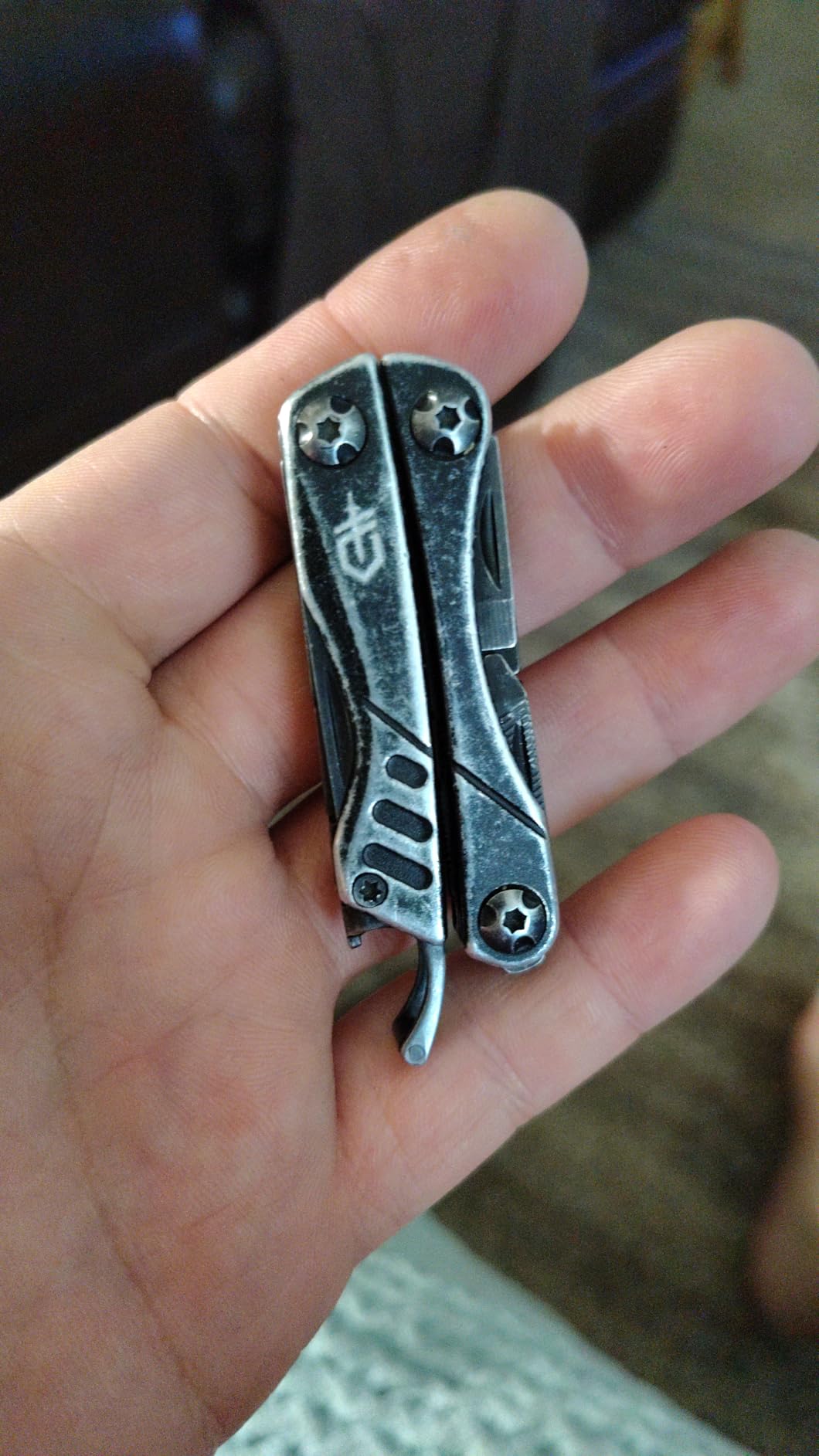 Gerber Dime 12-in-1 Mini EDC Multitool - Needle Nose Pliers, Pocket Knife, Keychain, Bottle Opener - Gifts for Men, EDC Gear and Equipment - Black customer photo 1