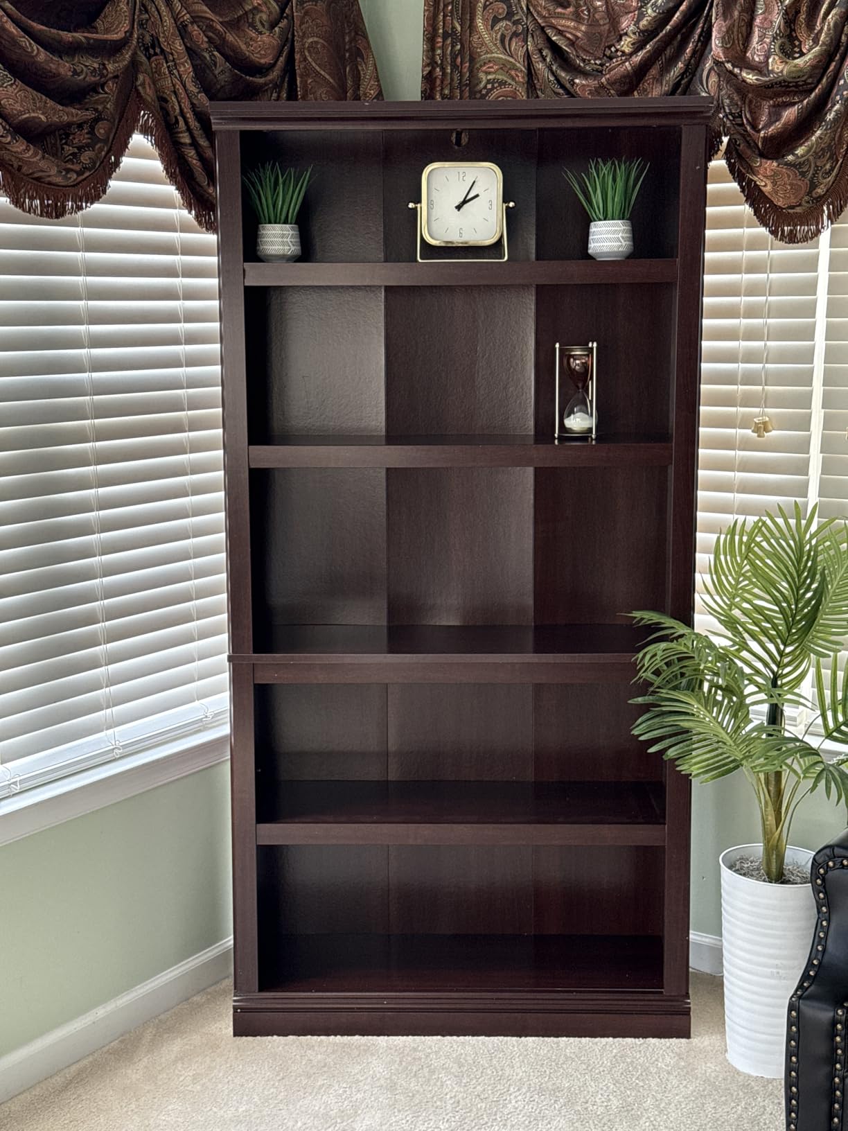 Sauder Miscellaneous Storage 5-Shelf Bookcase/Book shelf, Select Cherry finish customer photo 1