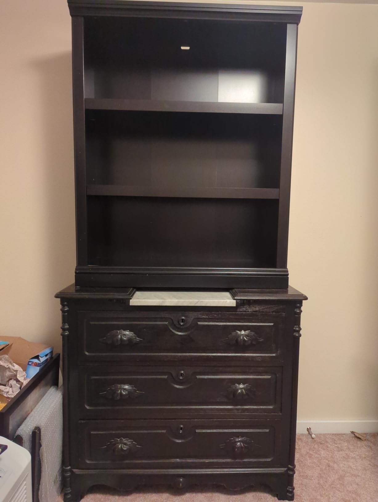 Sauder Miscellaneous Storage 3-Shelf Bookcase/ Book shelf, Select Cherry finish customer photo 2