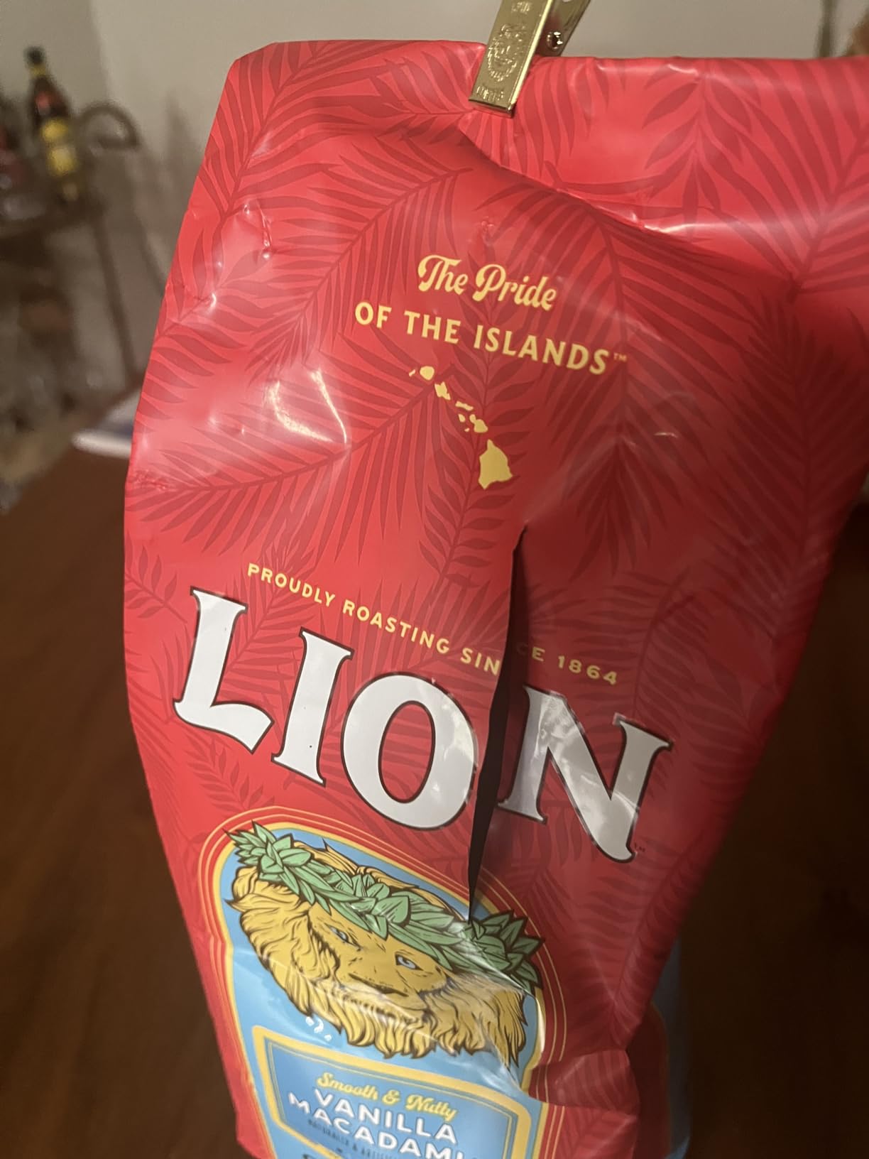 Lion Coffee, Arabica Coffee Beans, Light Roast Whole Bean Coffee, Vanilla Macadamia Flavor, A Taste of Aloha, 10 Ounce Bag customer photo 2