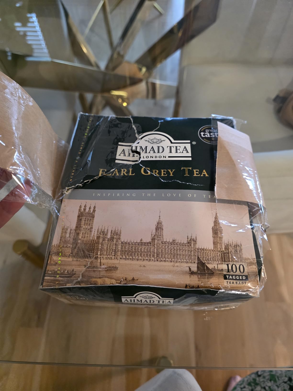 Ahmad Tea Earl Grey Tea, Tagged Teabags without envelopes, 100 Count customer photo 1