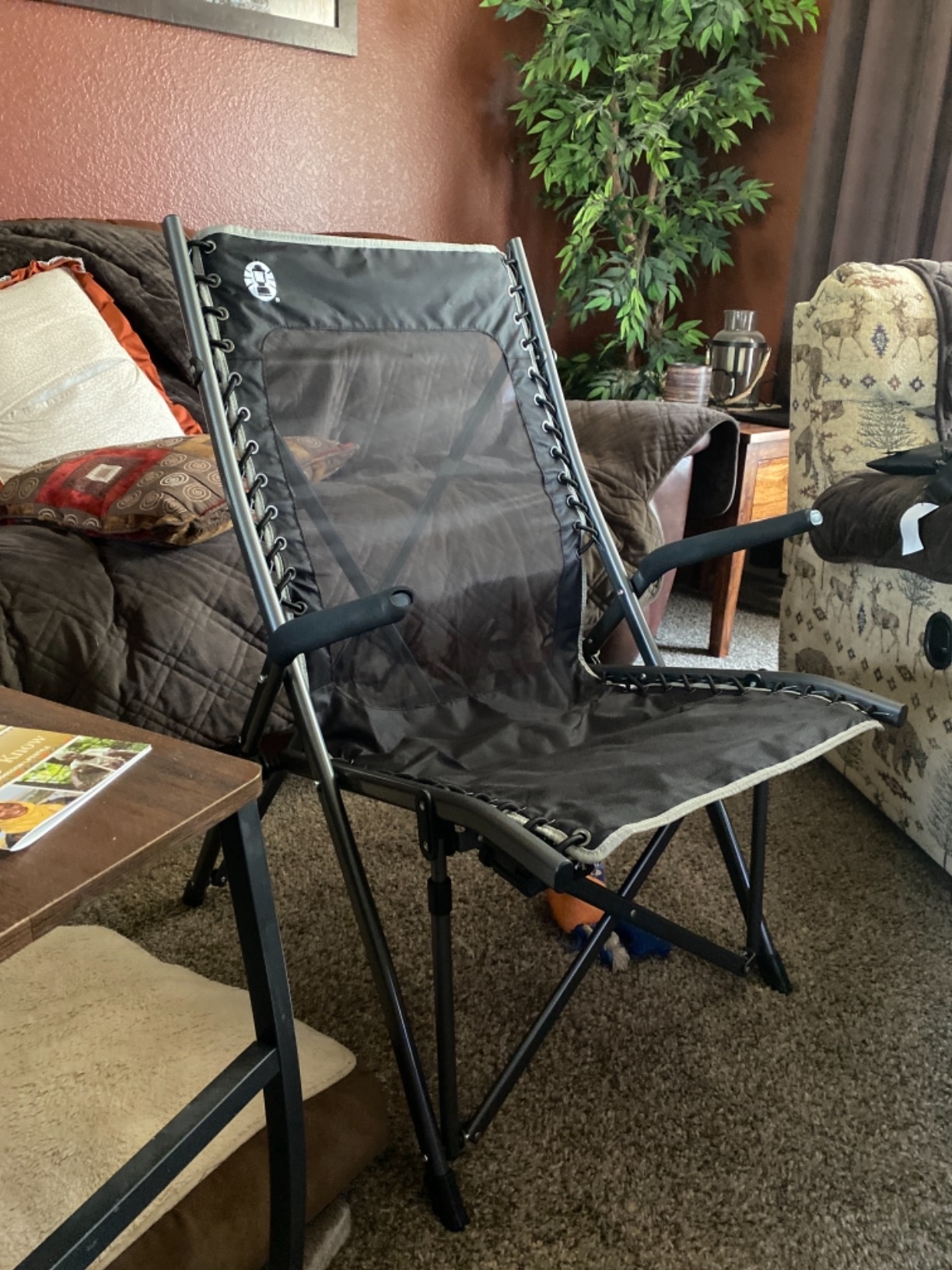 Coleman Comfortsmart Portable Suspension Chair, Ultra-Comfortable Outdoor Camping Chair with Drink Holder & Carry Bag, Supports up to 300lbs customer photo 1