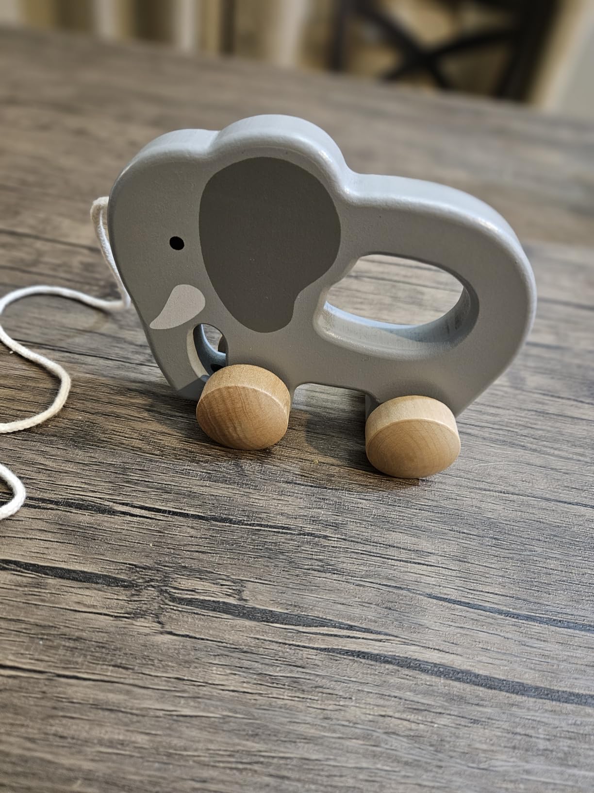 Hape Wooden Elephant Pull-Along Baby Toy | Early Learning Push and Pull Toys for Toddlers Age 1 Years and Up customer photo 2