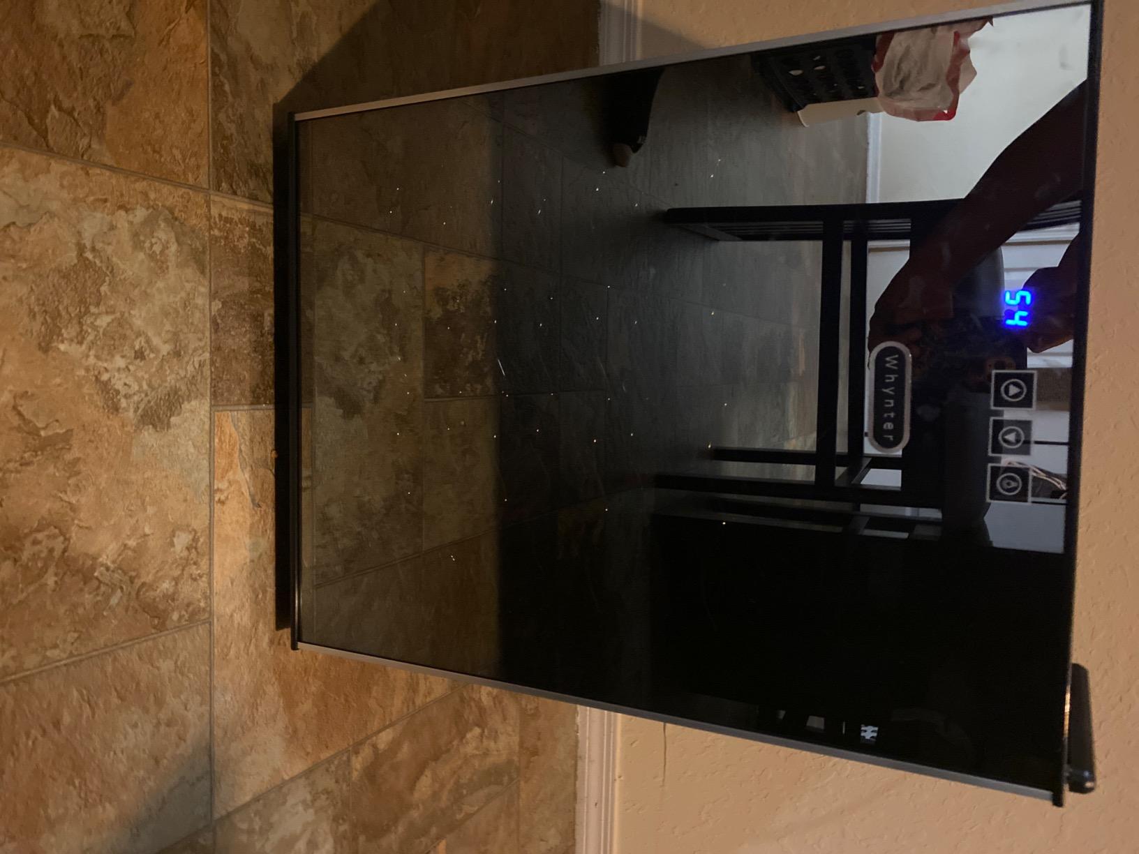Whynter Wine Cooler, 20 Bottle, Thermoelectric Mirror Glass Door, WC-201TD | Vibration Free Cooling Protects Wine Sediment, UV Protective Tinted Door, 5 Removable Chrome Shelves and Soft Touch Controls customer photo 1