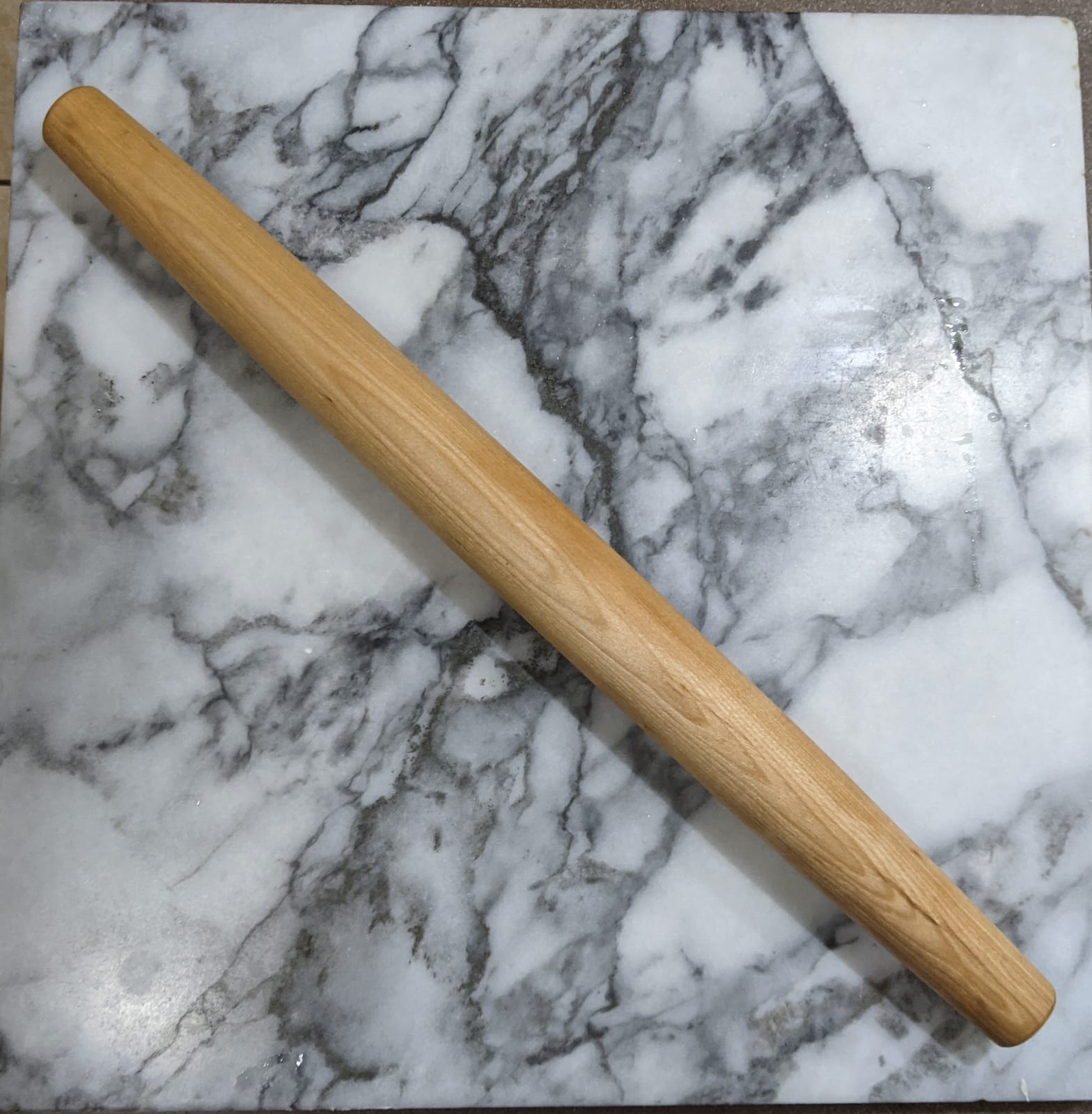 J.K. Adams French Tapered Rolling Pin, Wooden Baking Dowel, 20.5