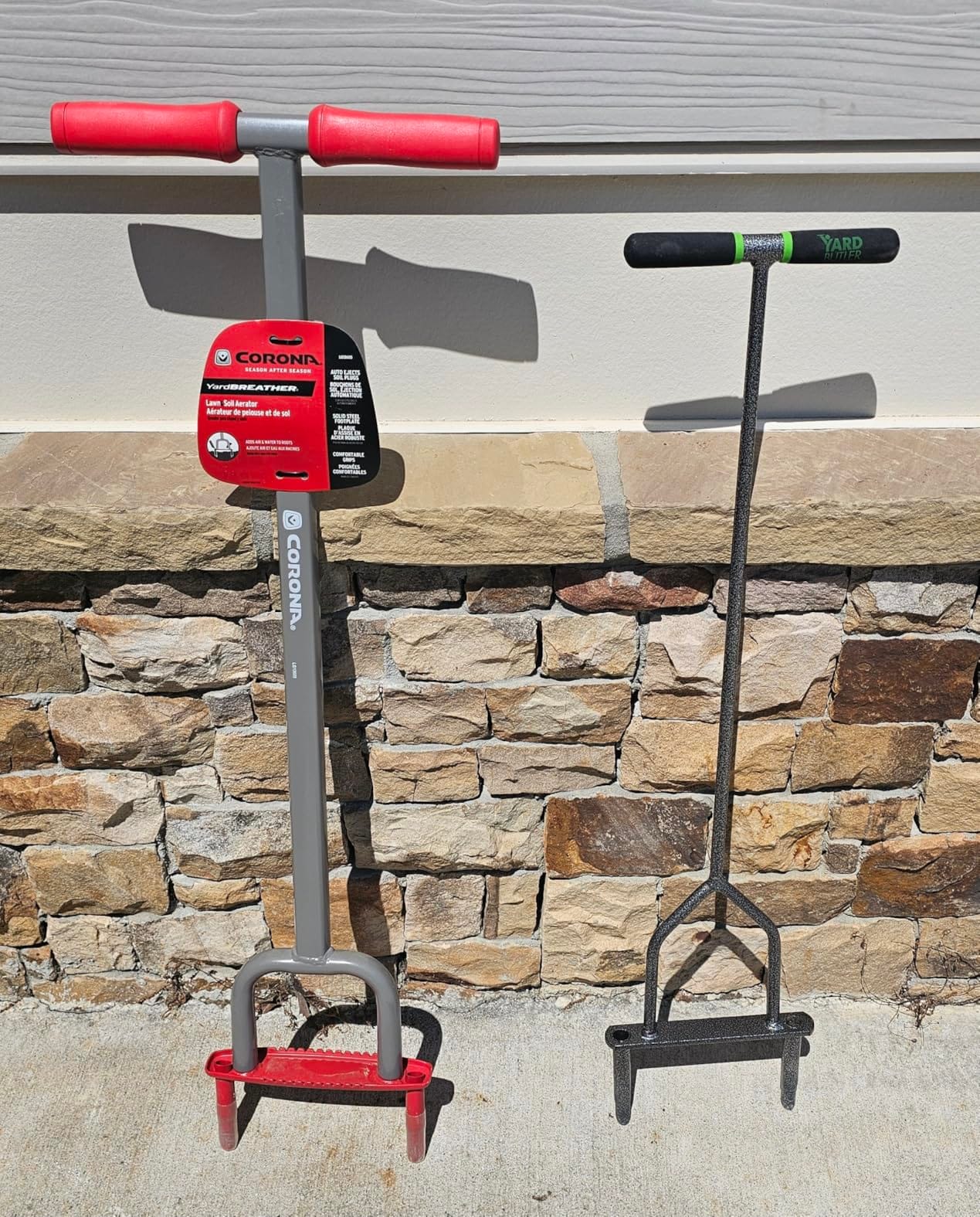 Yard Butler Manual Lawn Coring Aerator, ID-6C - Lawn Care Tool for Aerating - Long-Handled - Power-Coated Steel Construction - Comfortable Cushioned Handles Garden Tool customer photo 1