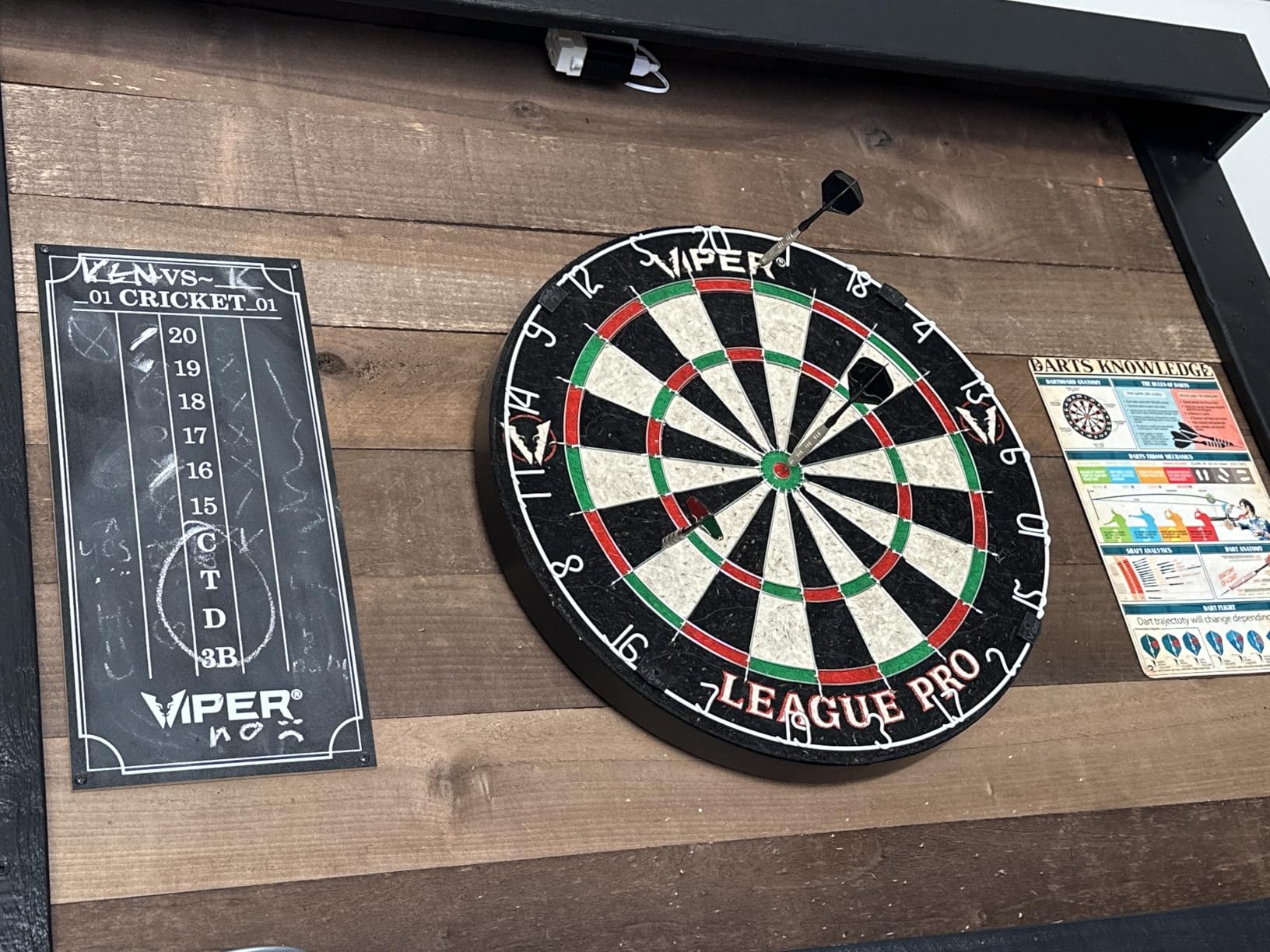 Viper League Pro Regulation Bristle Steel Tip Dartboard Starter Set with Staple-Free Bullseye customer photo 1