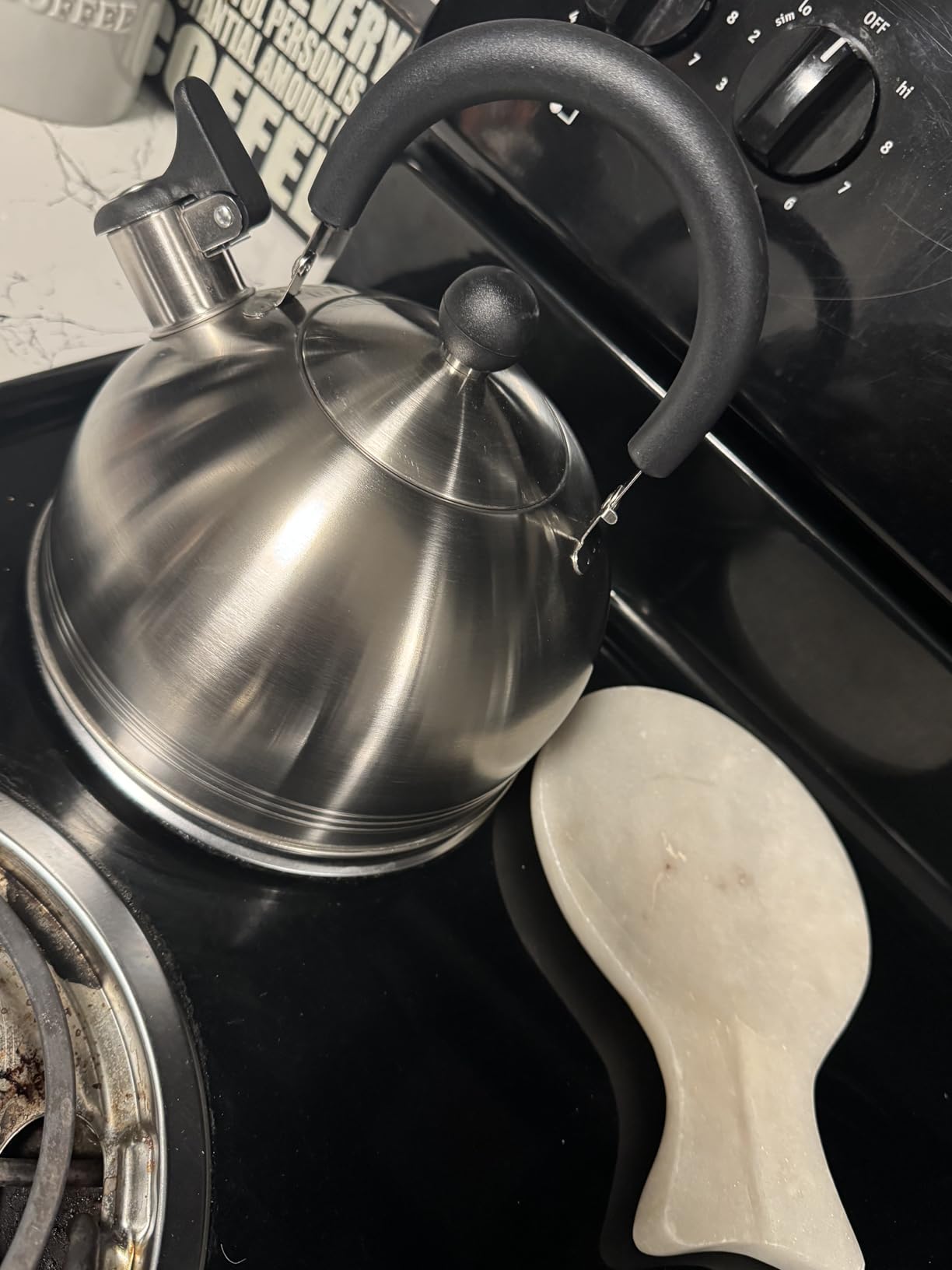 Mr. Coffee Carterton Stainless Steel Whistling Tea Kettle – 1.5-Quart Capacity, Mirror Polish Finish, Durable Tea Kettle for Stovetop, Fast Boiling, Easy Pouring customer photo 2