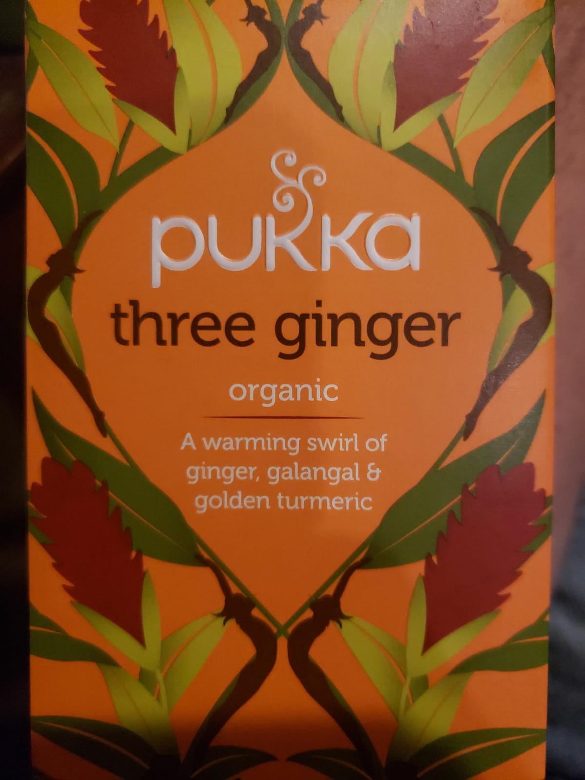 Pukka Three Ginger Organic Herbal Tea, Digestion-Aiding Infusion With Ginger, Turmeric, and Galangal, 20 Total Bags customer photo 1