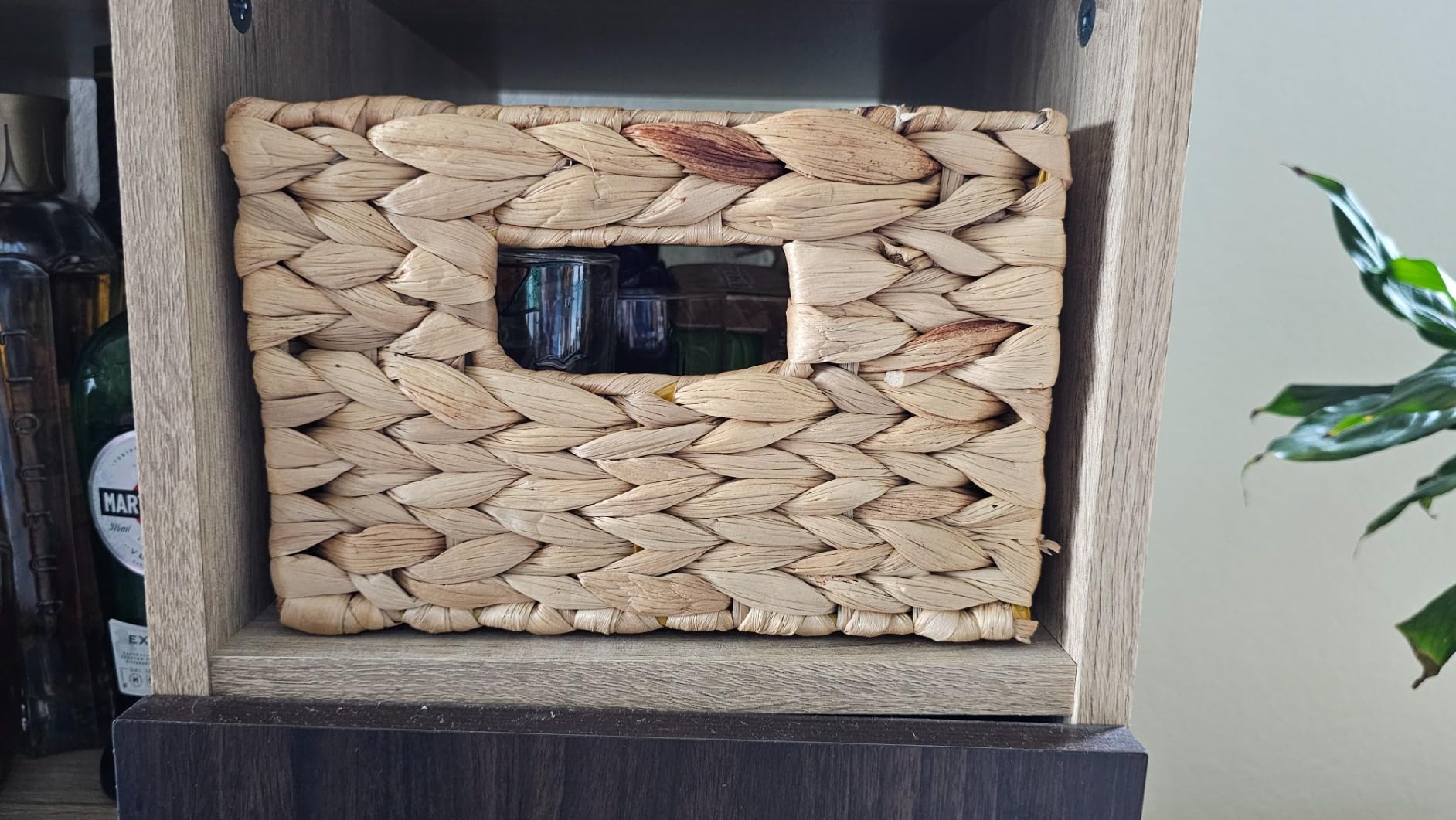 Honey-Can-Do Woven Water Hyacinth Wicker Storage Baskets, Nesting Set of 3 | Set of 3 nesting baskets in graduated sizes with handles; open tops for shelves, closet, pantry, and gifting customer photo 2