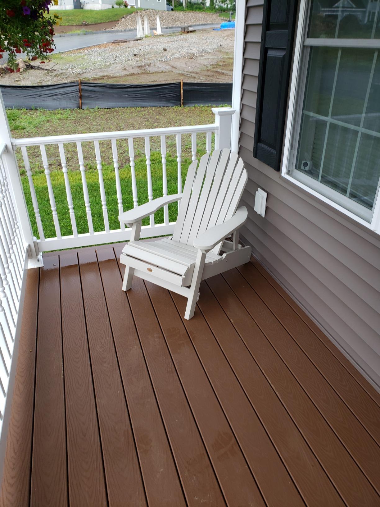 Hamilton Made in the USA Folding and Reclining Adirondack Chair, Adult Size, Black customer photo 1